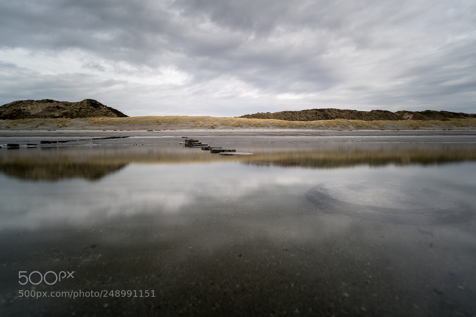Sony a7R II sample photo. Reflections at the beach photography