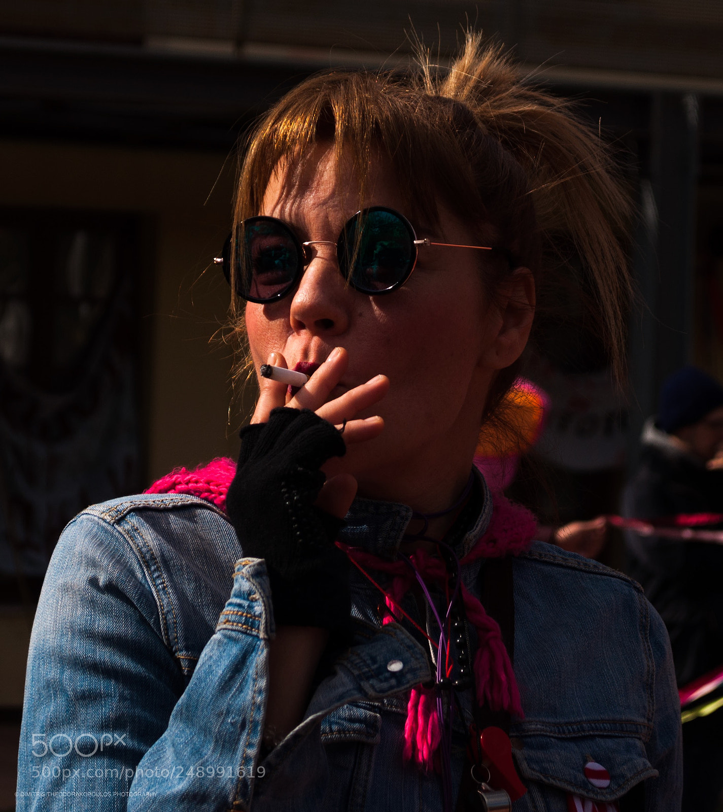 Nikon D5000 sample photo. Street portrait athens greece photography