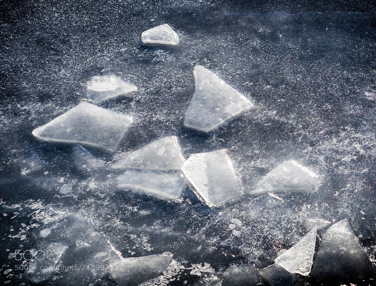 Olympus OM-D E-M1 sample photo. Ice detail photography
