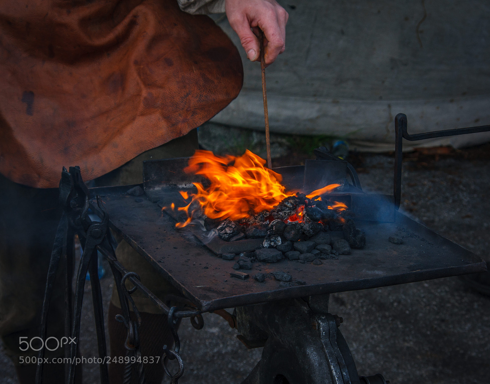 Canon EOS 40D sample photo. Blacksmith at work photography