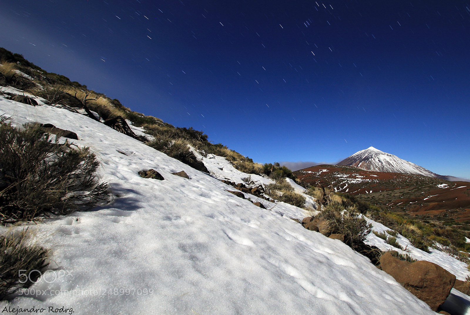 Canon EOS 60D sample photo. Nocturna teide desde iza photography