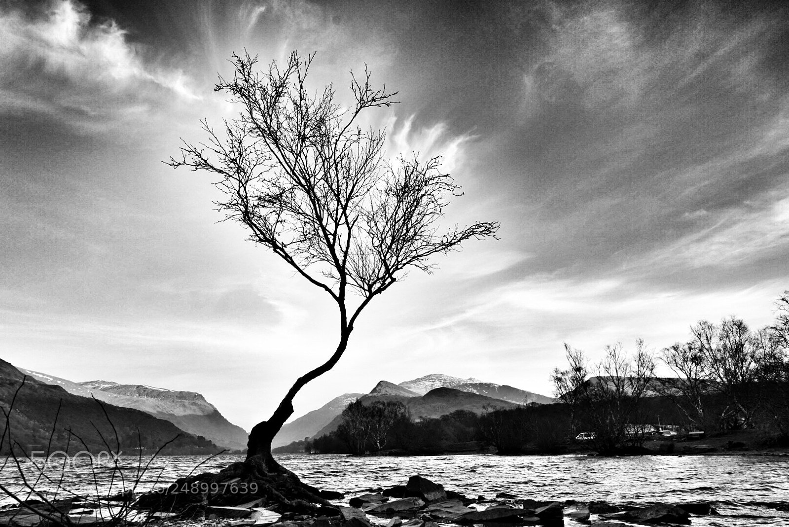 Sony a7R II sample photo. Lake in snowdonia photography