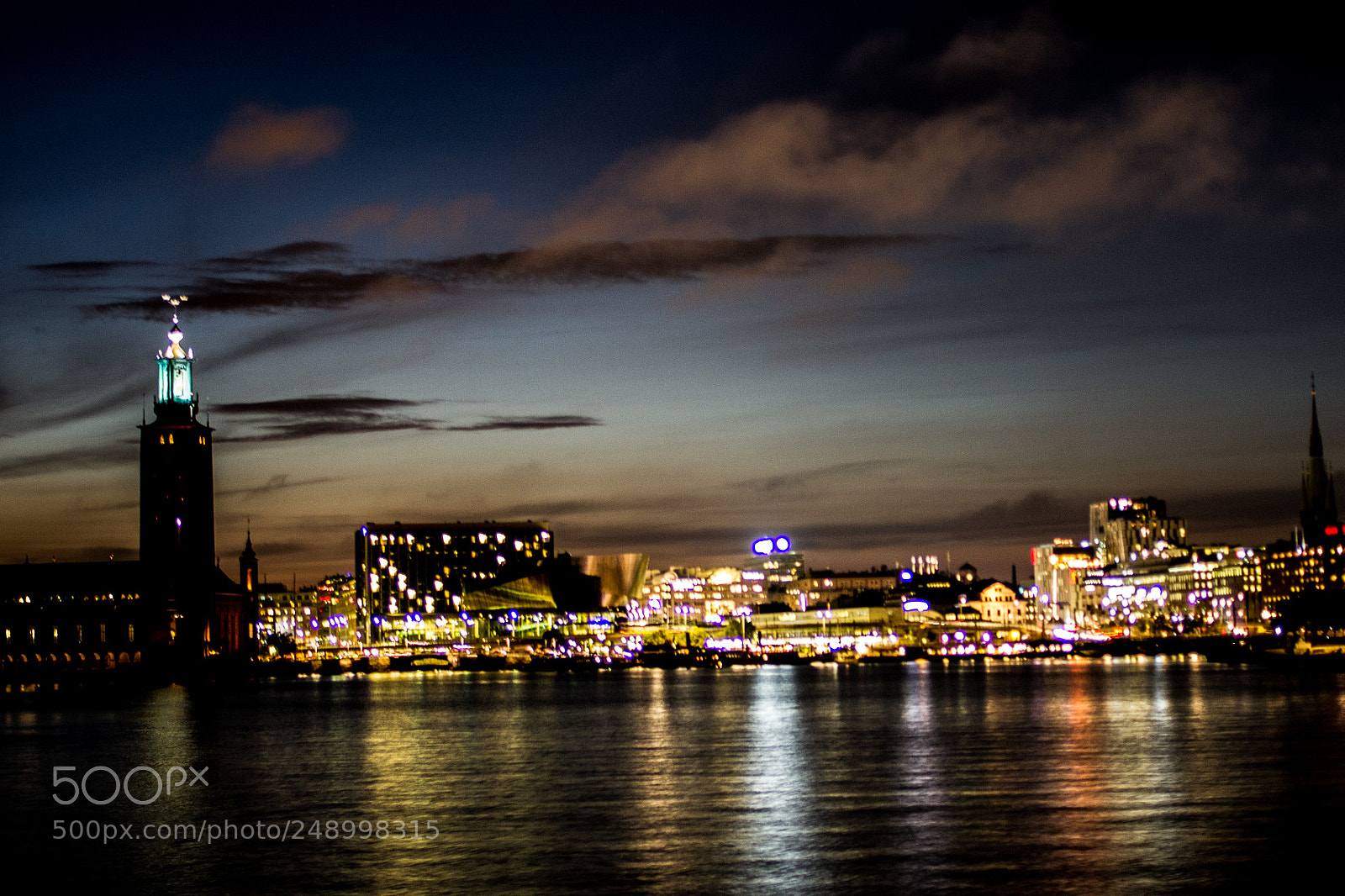 Canon EOS 7D sample photo. Stockholm by night photography