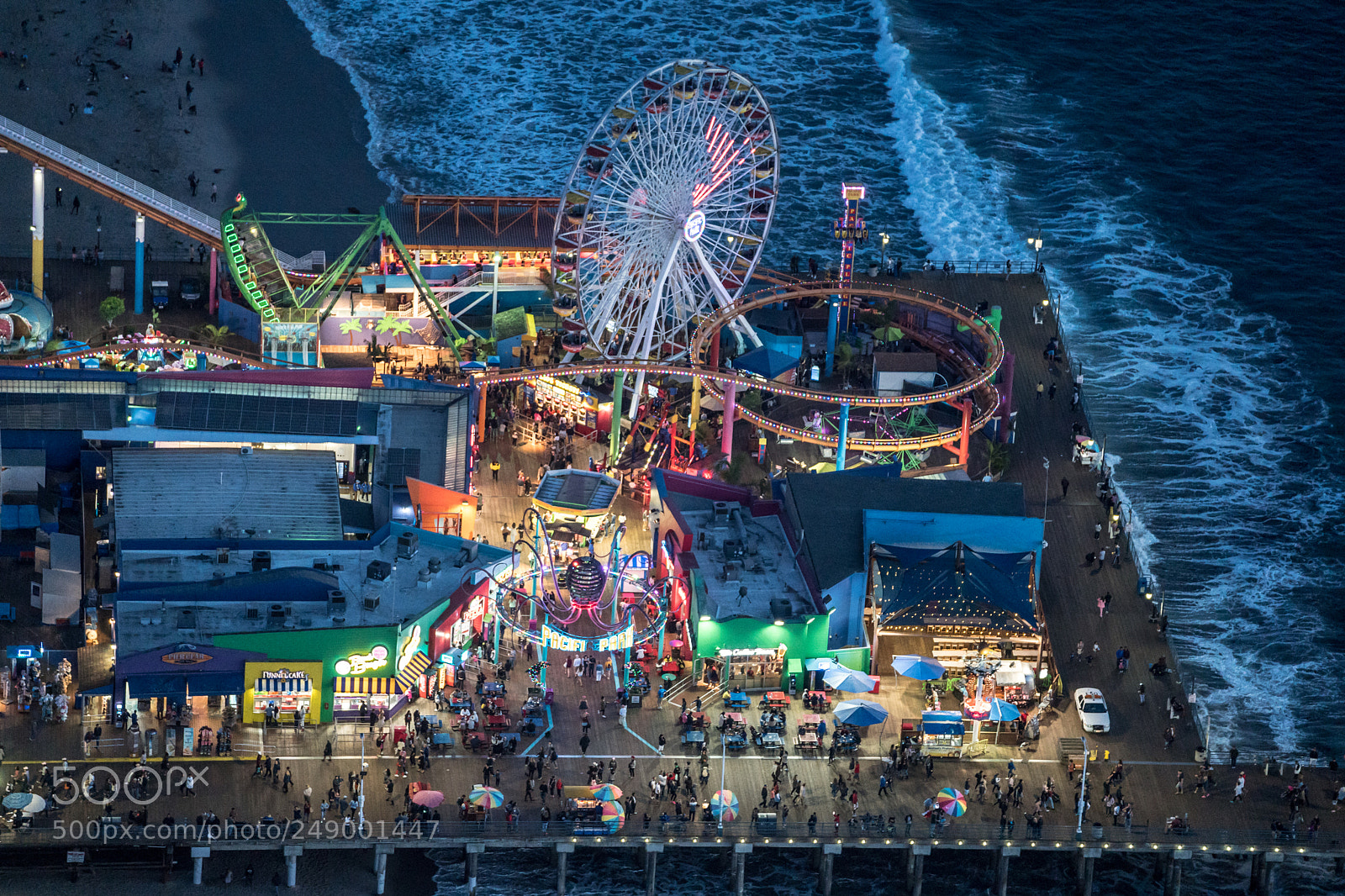 Sony a9 sample photo. Santa monica pier photography