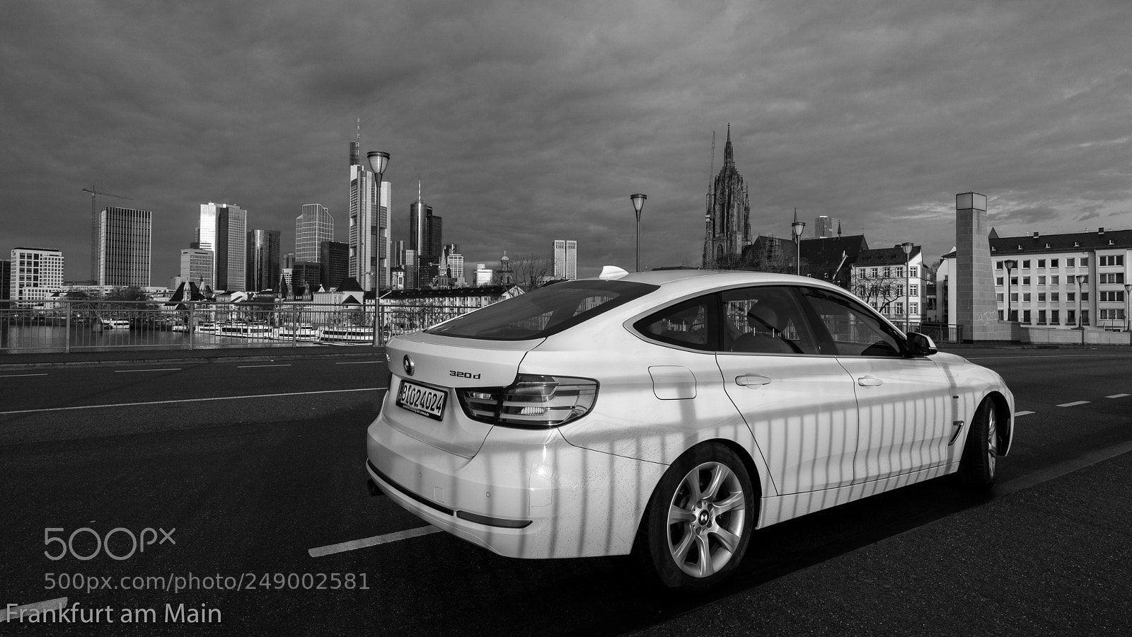 Fujifilm GFX 50S sample photo. Frankfurt skyline mit bmw photography