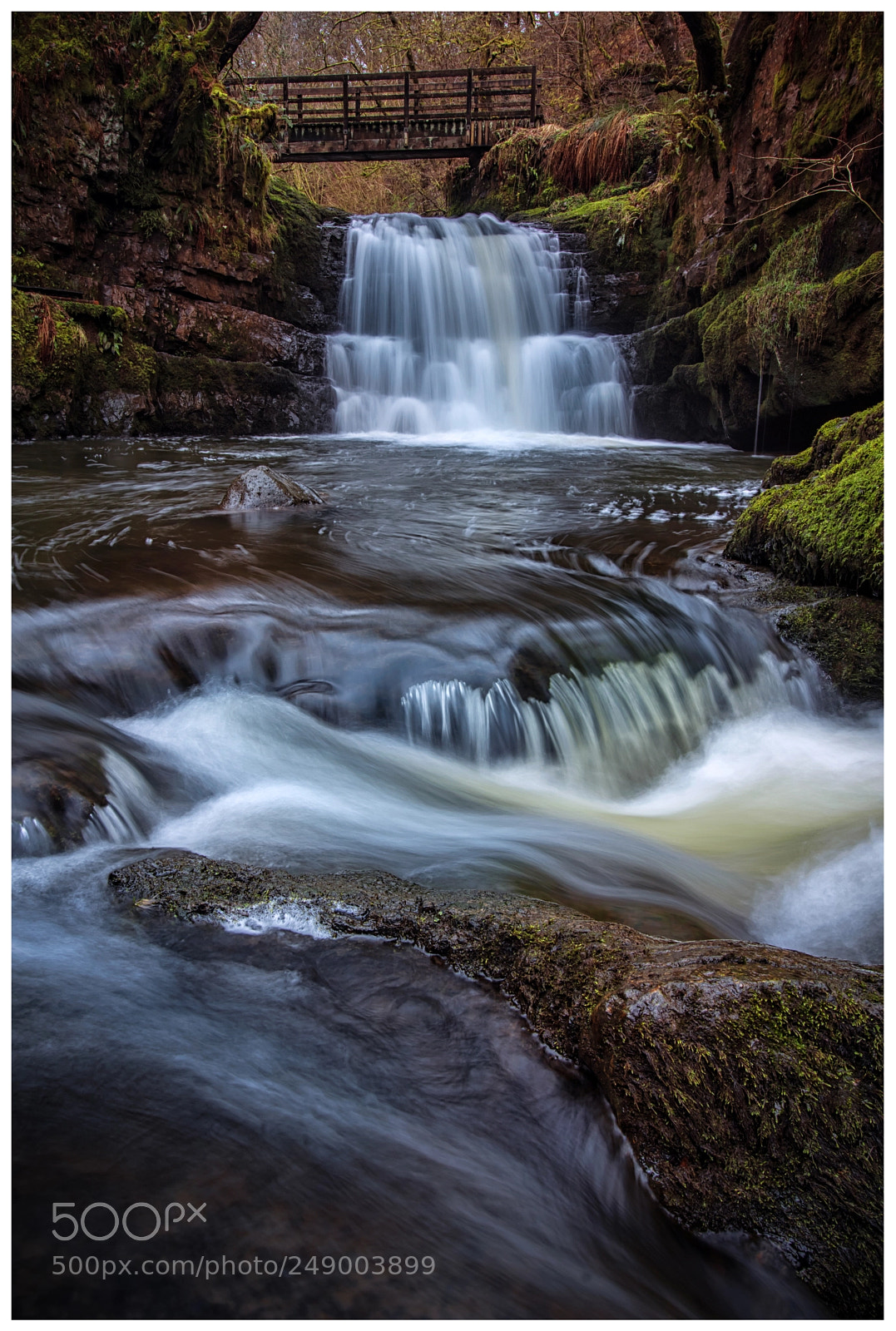 Canon EOS 7D Mark II sample photo. Dinas rock waterfalls photography