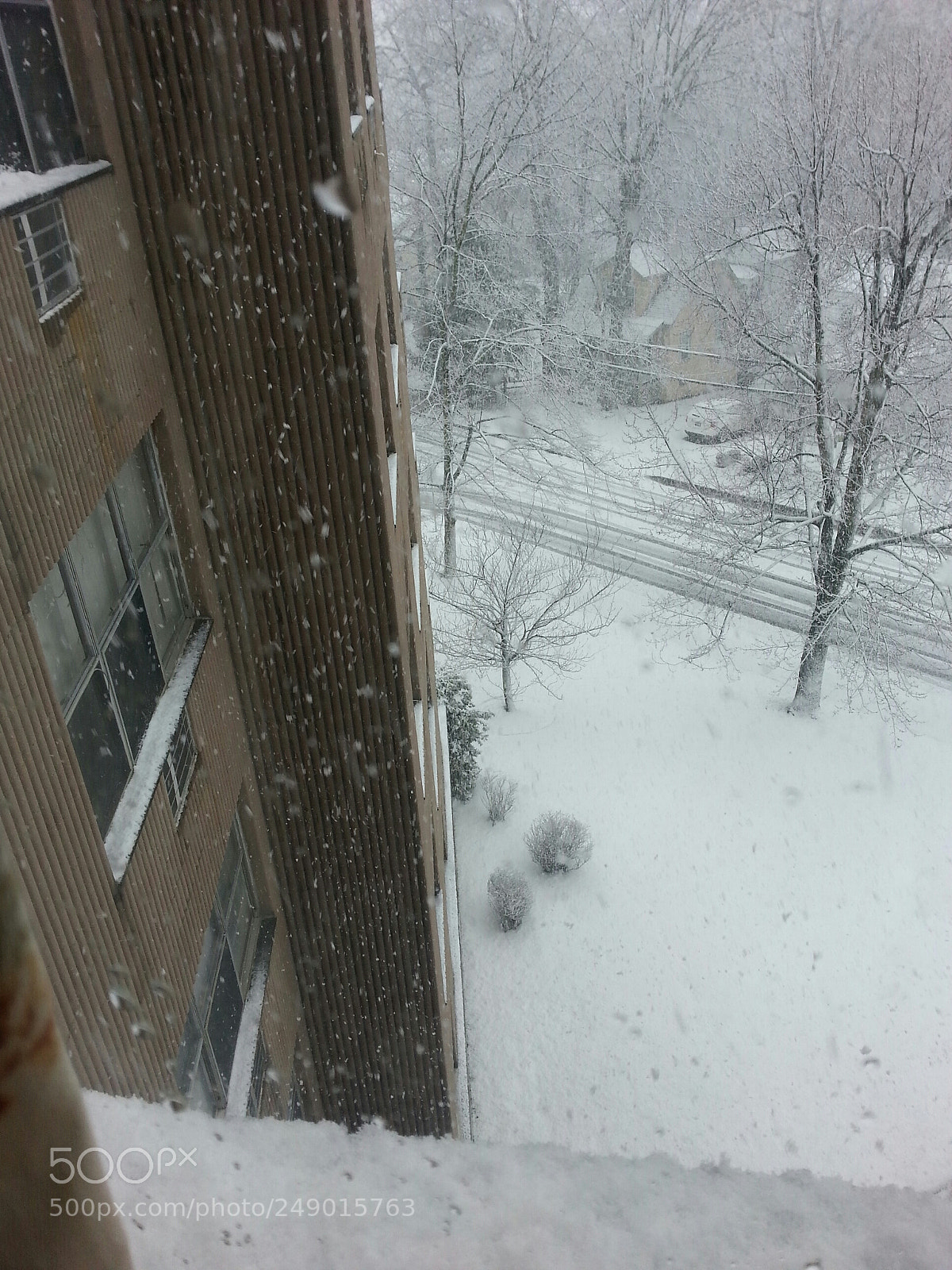 Samsung Galaxy S3 sample photo. Snowing outside photography
