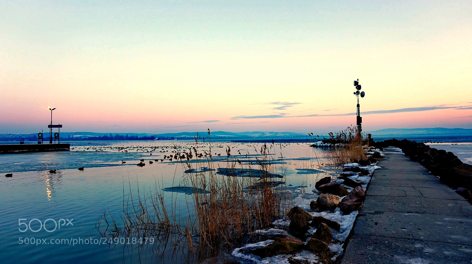 Sony Alpha a5000 (ILCE 5000) sample photo. Ferry port by sunset ... photography