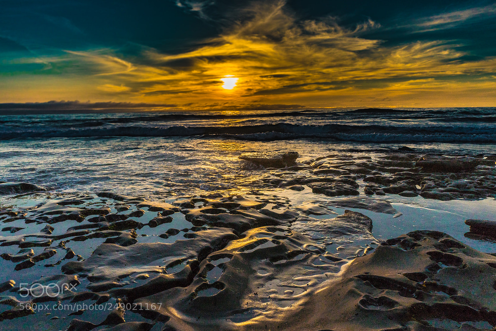 Sony a7R II sample photo. Sunset at la jolla photography