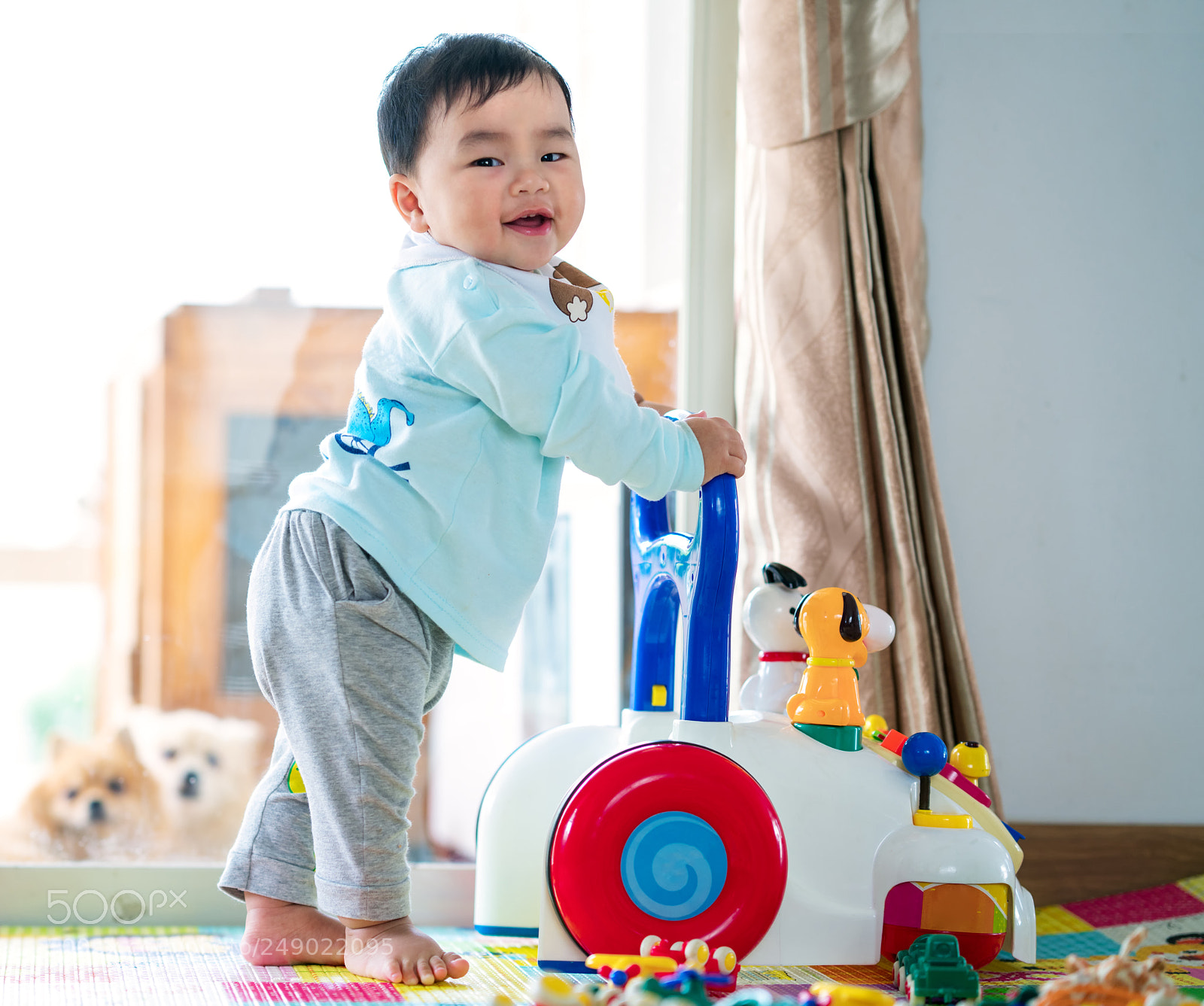Sony a7R II sample photo. Asian baby training walking photography