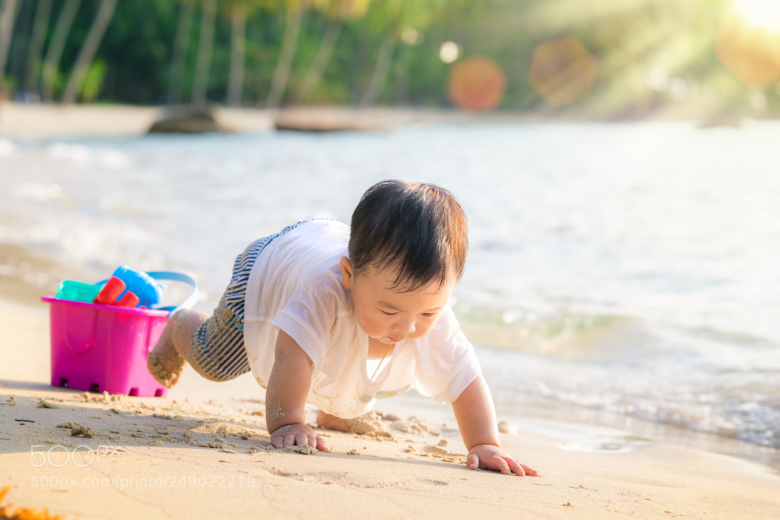 Sony a7R II sample photo. Asan baby play on photography