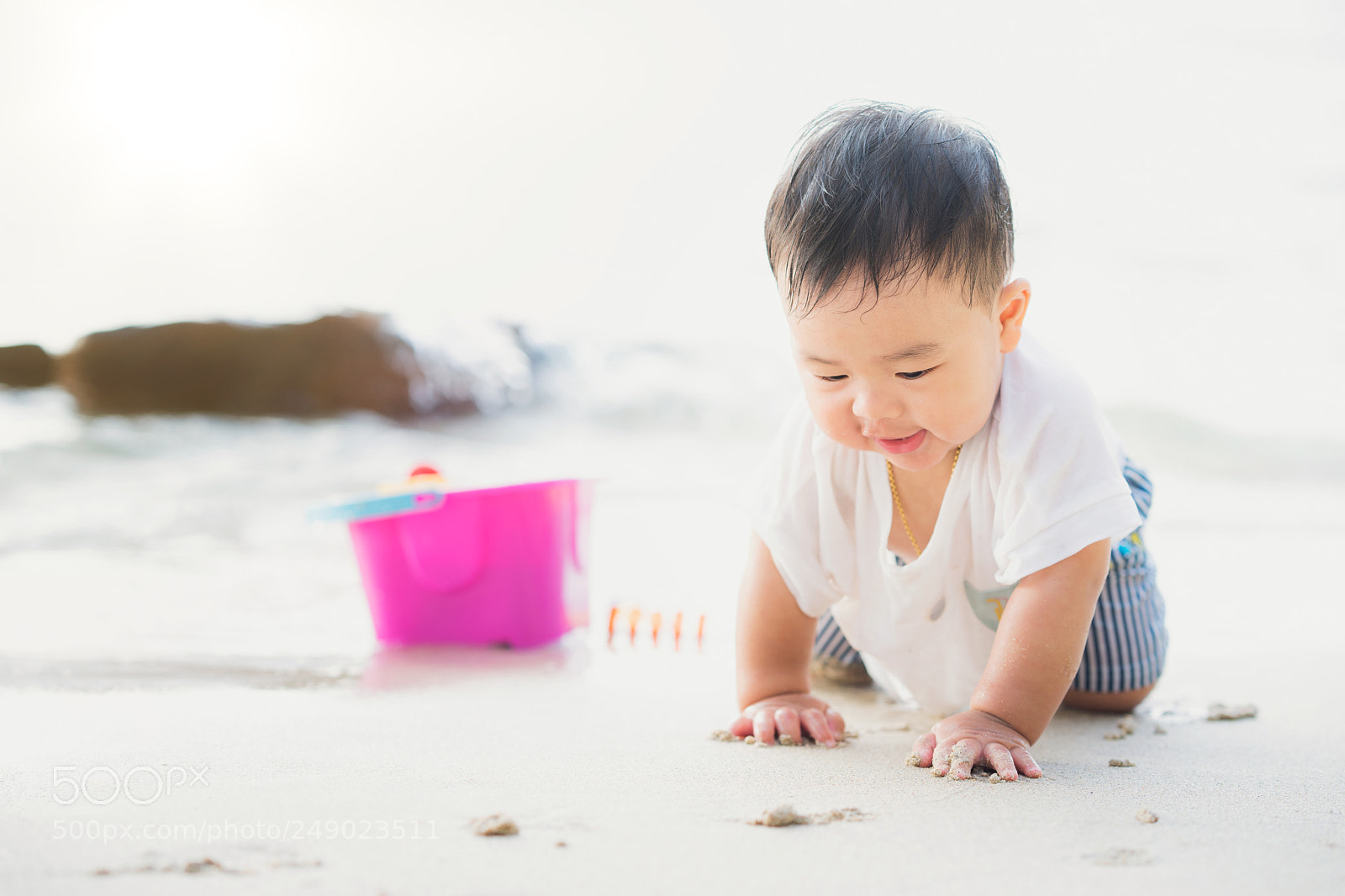 Sony a7R II sample photo. Asan baby play on photography