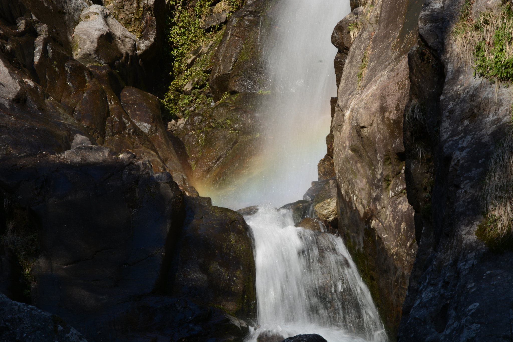 Nikon D7100 sample photo. Waterfall and rainbow photography
