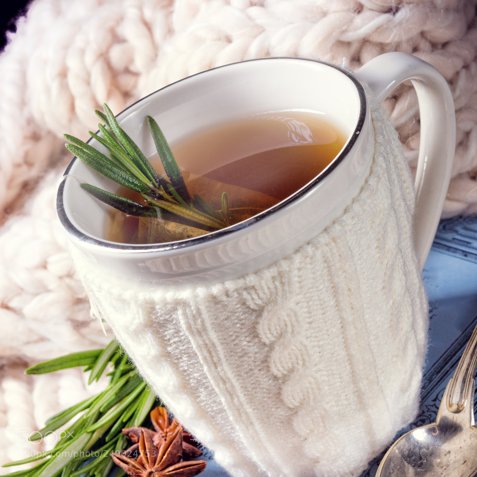 Nikon D810 sample photo. Herbal tea with rosemary photography