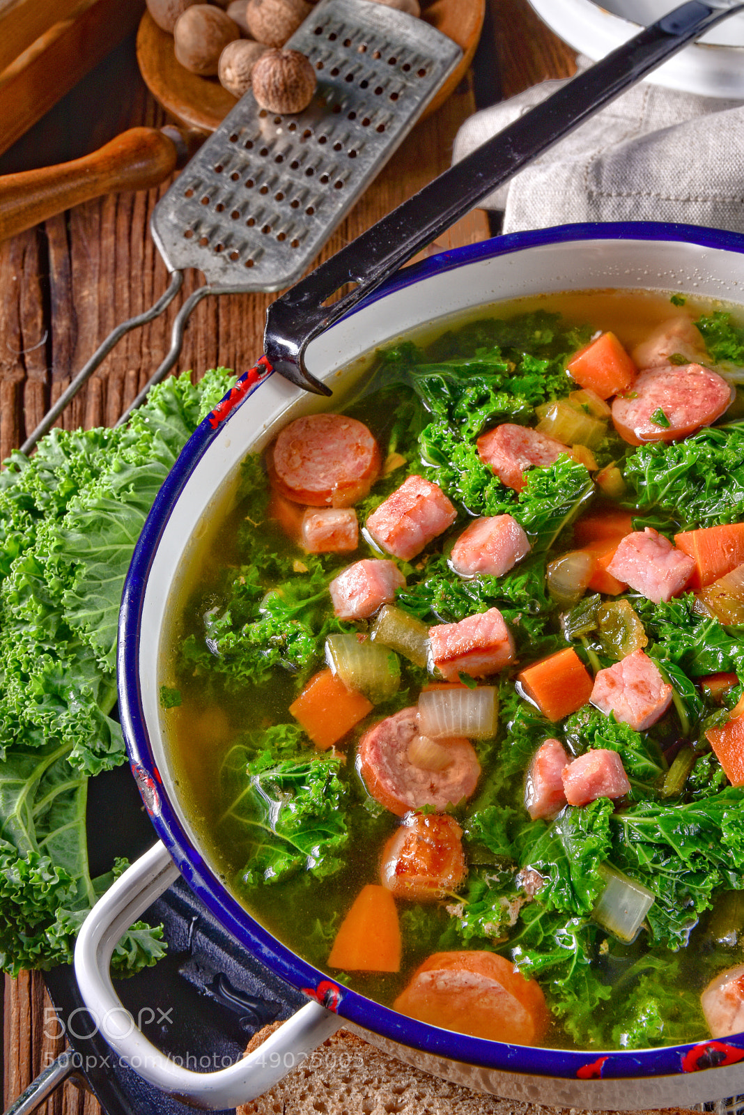 Nikon D810 sample photo. A tasty kale soup photography