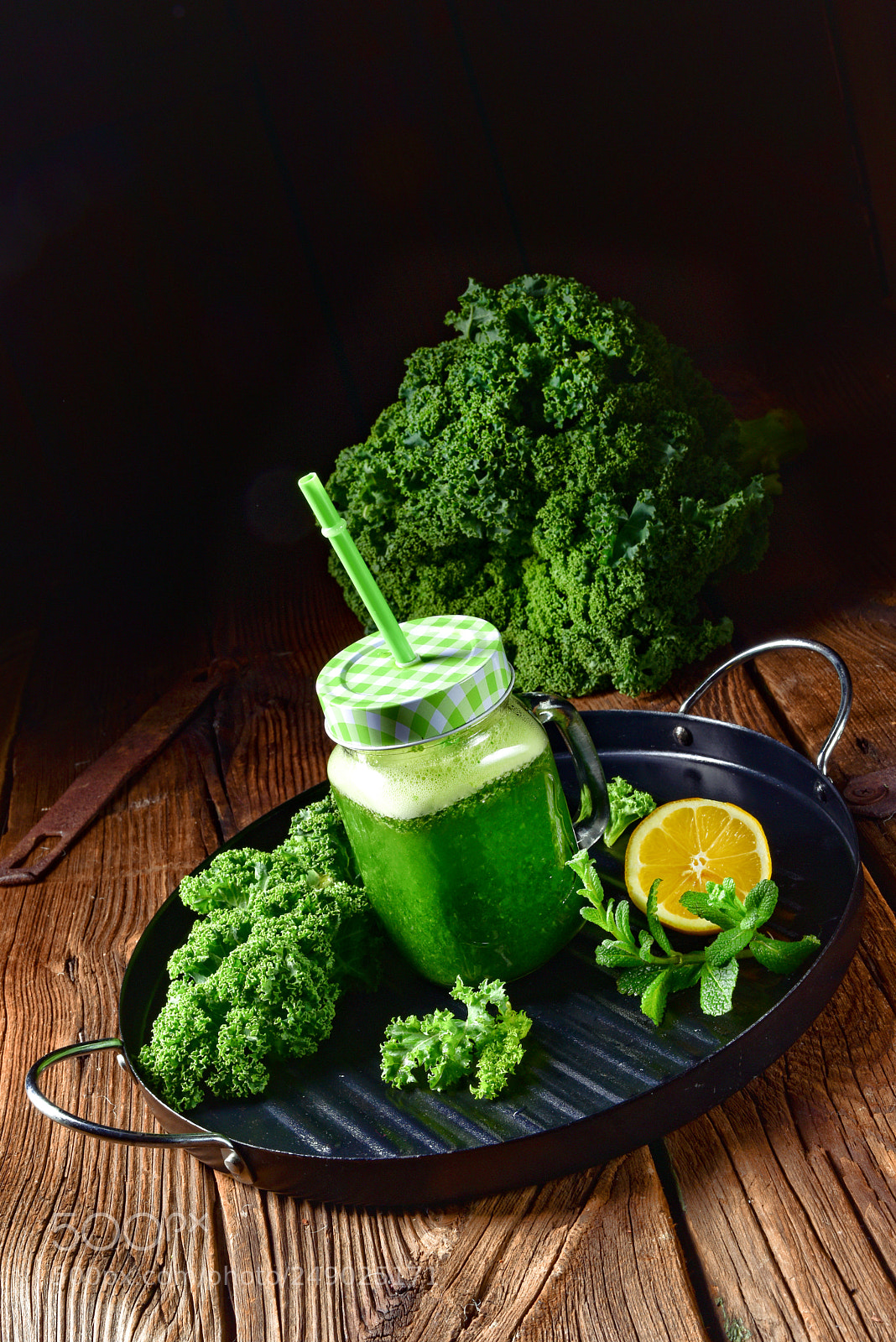 Nikon D810 sample photo. Kale smoothie photography