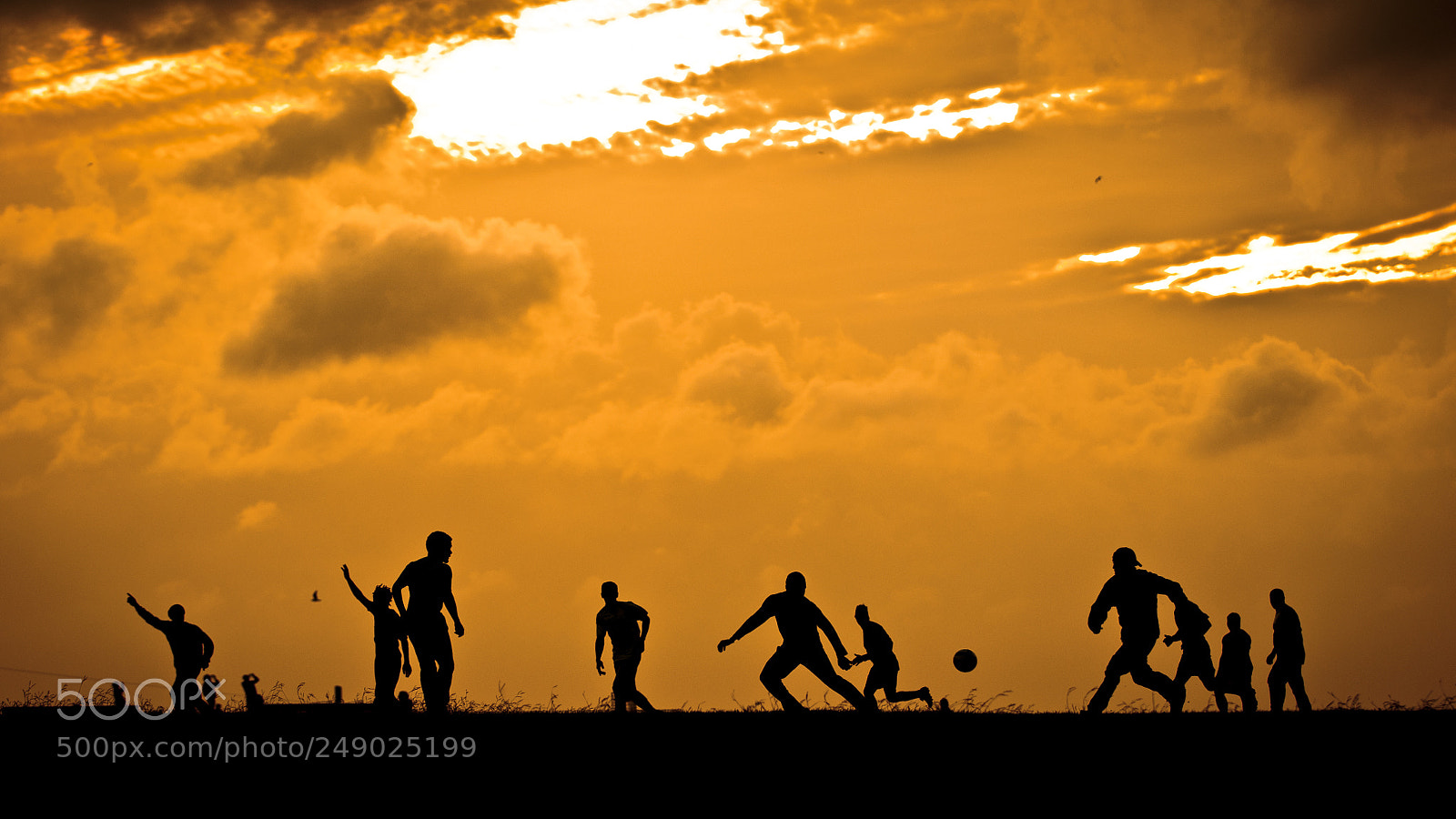 Nikon D90 sample photo. Sunset soccer photography