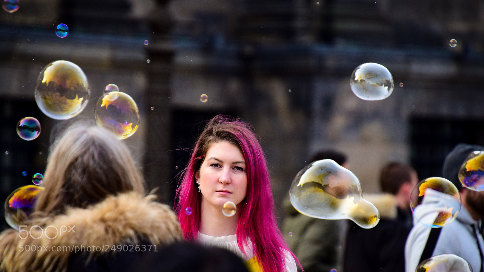 Nikon D3300 sample photo. Girl surrounded by bubbles photography