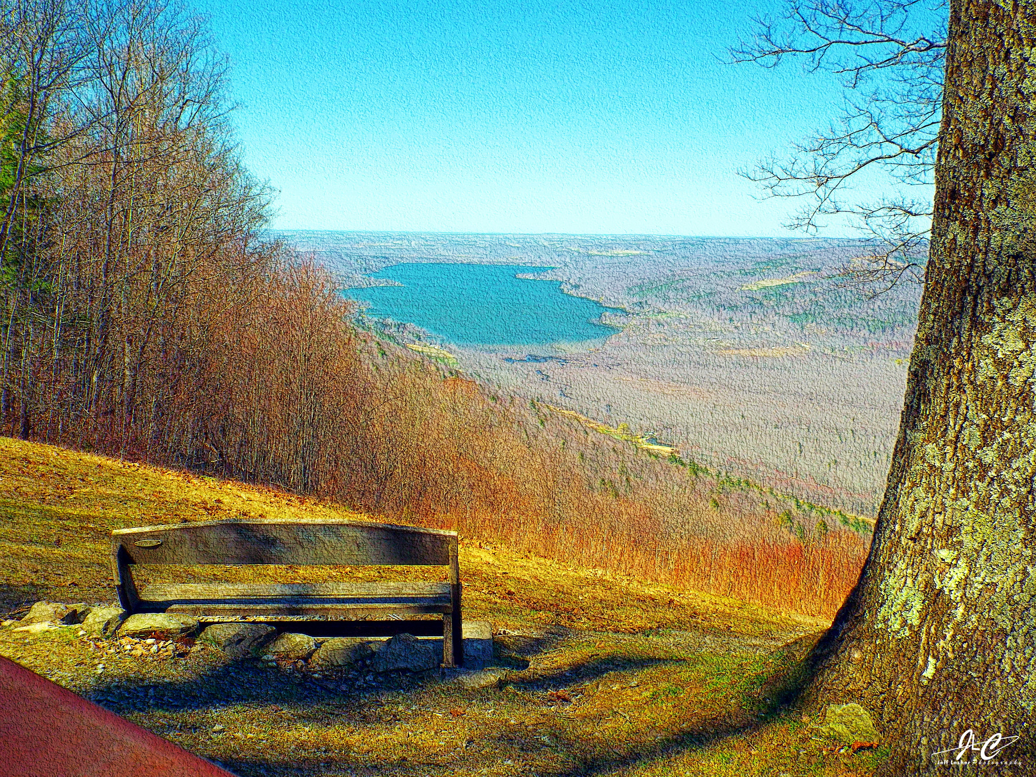 Fujifilm FinePix S8400W sample photo. Honeoye lake oil painting photography