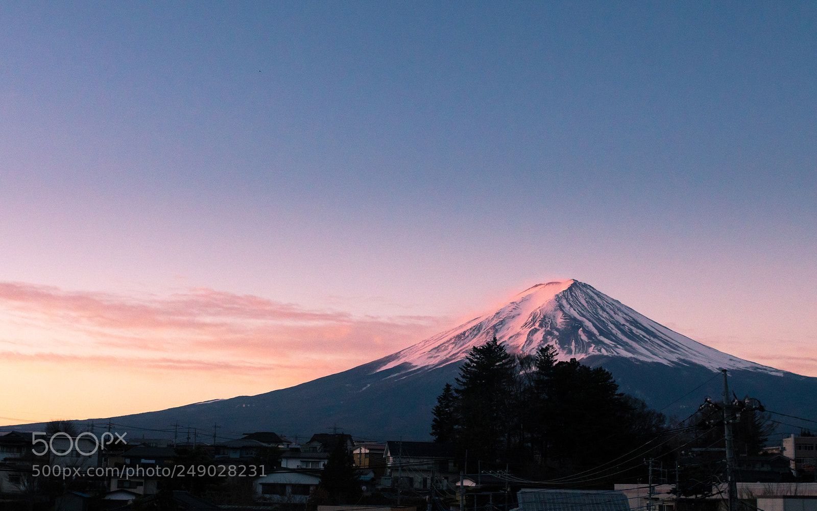 Sony a6300 sample photo. Fuji mt .with sunrise photography