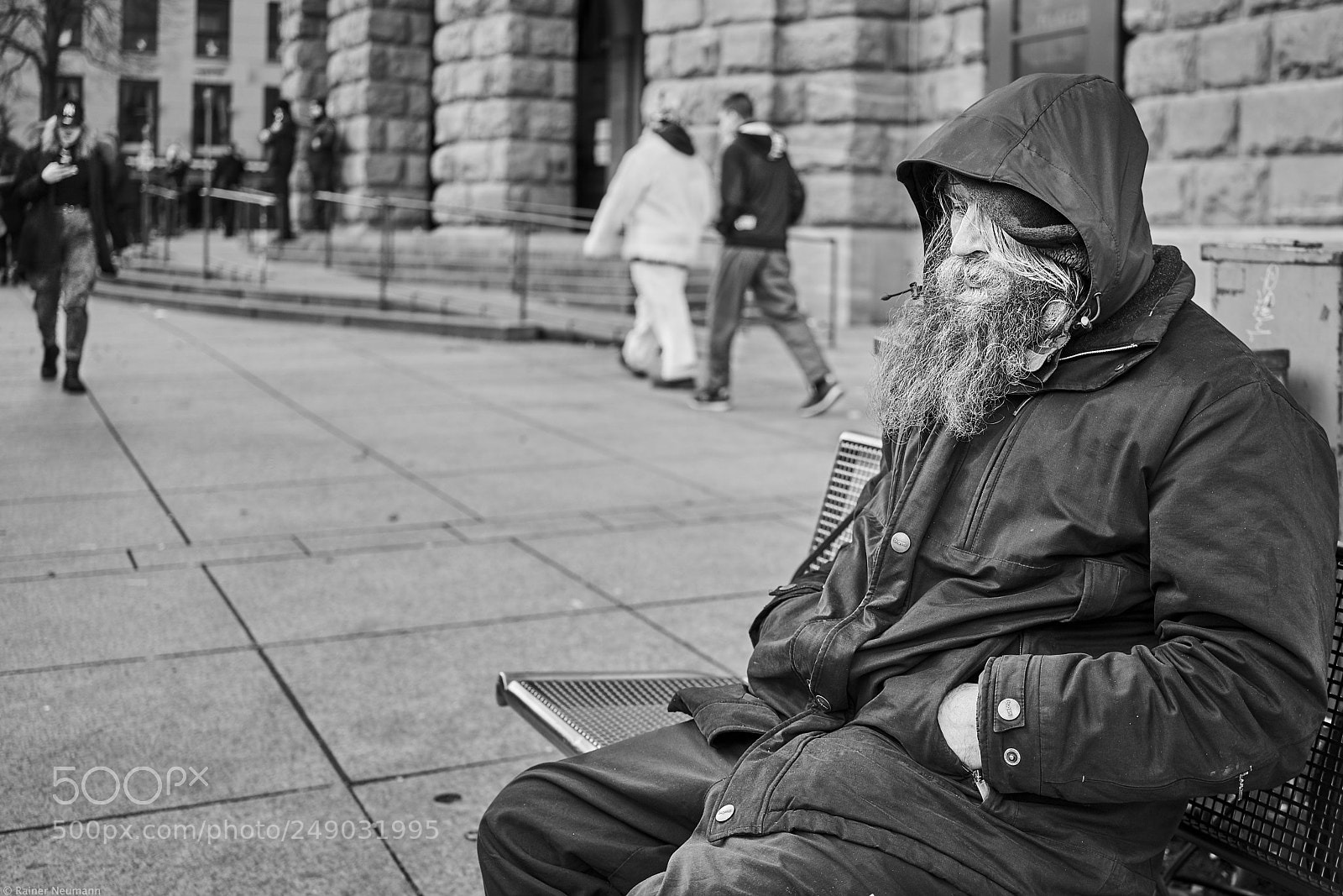 Sony a7R II sample photo. Mann 449 b&w photography