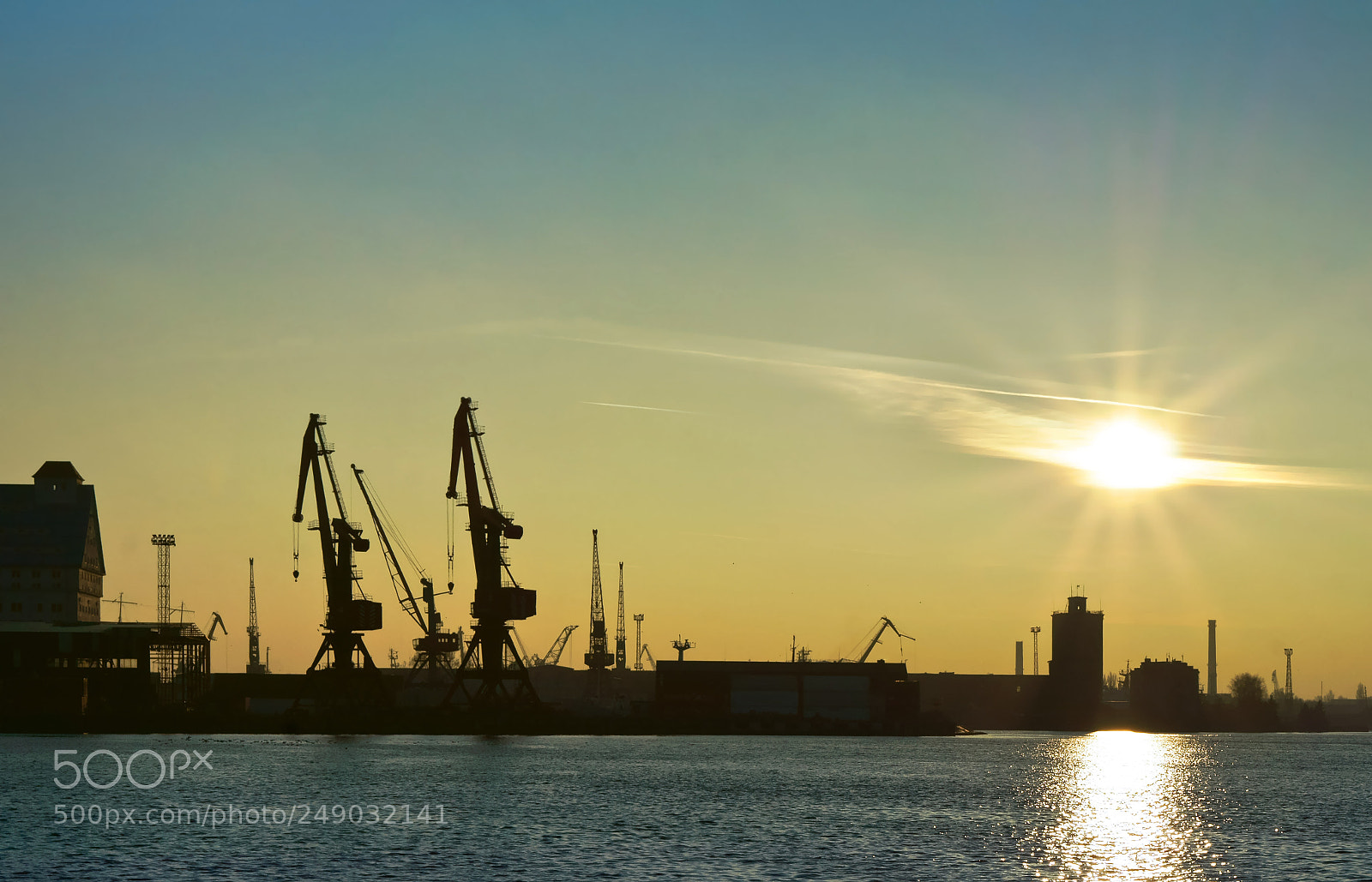 Sony Alpha NEX-3N sample photo. Sea port, port cranes photography