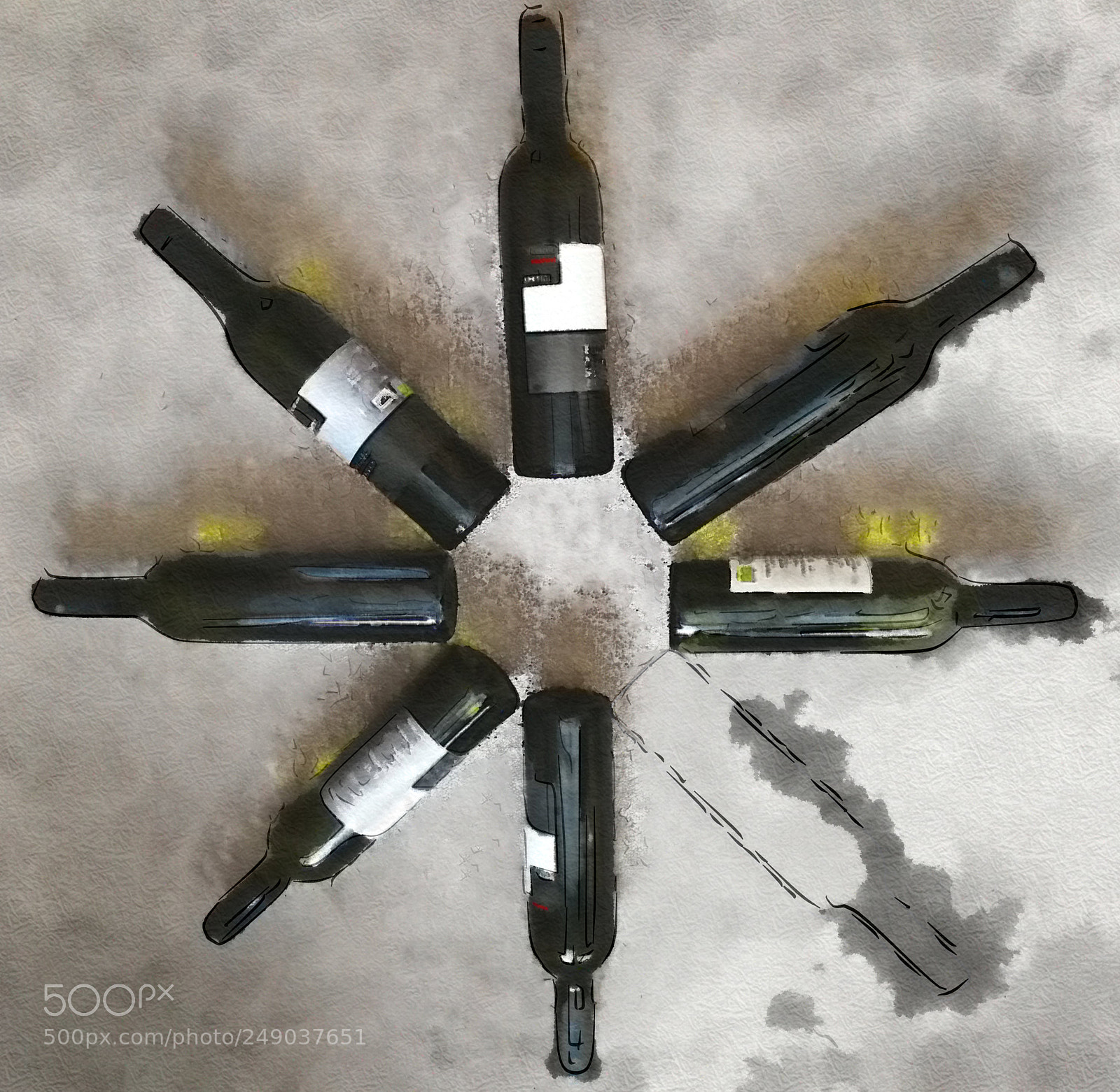 HUAWEI P10 Plus sample photo. Bottles photography