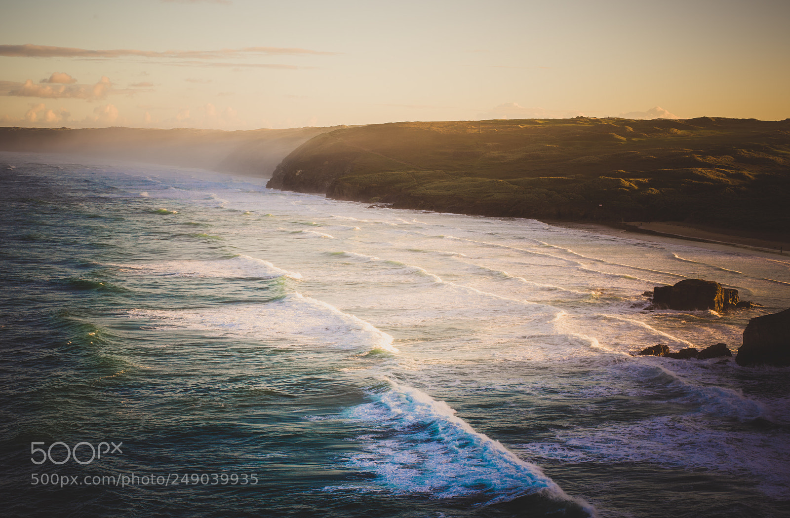 Nikon D810 sample photo. Perranporth surfing beach, cornwall photography