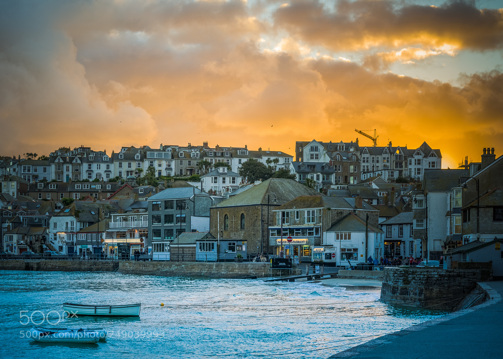 Nikon D810 sample photo. St ives town, cornwall photography