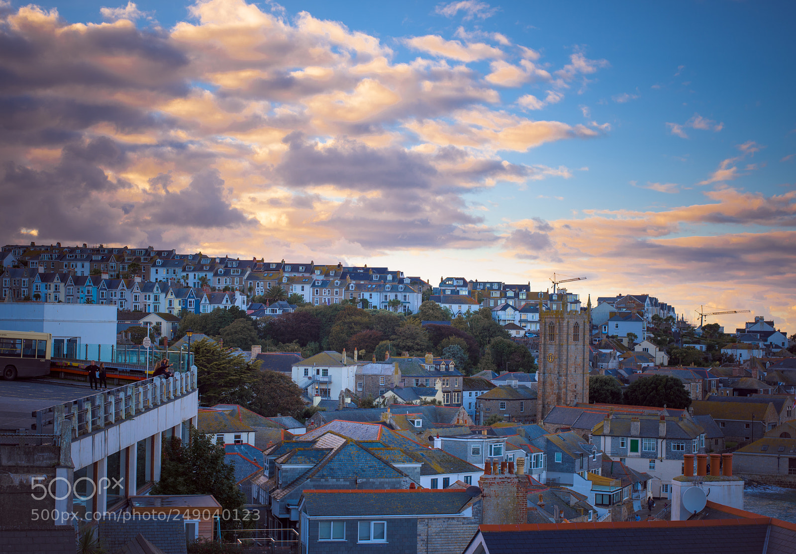 Nikon D810 sample photo. St ives town cornwall photography