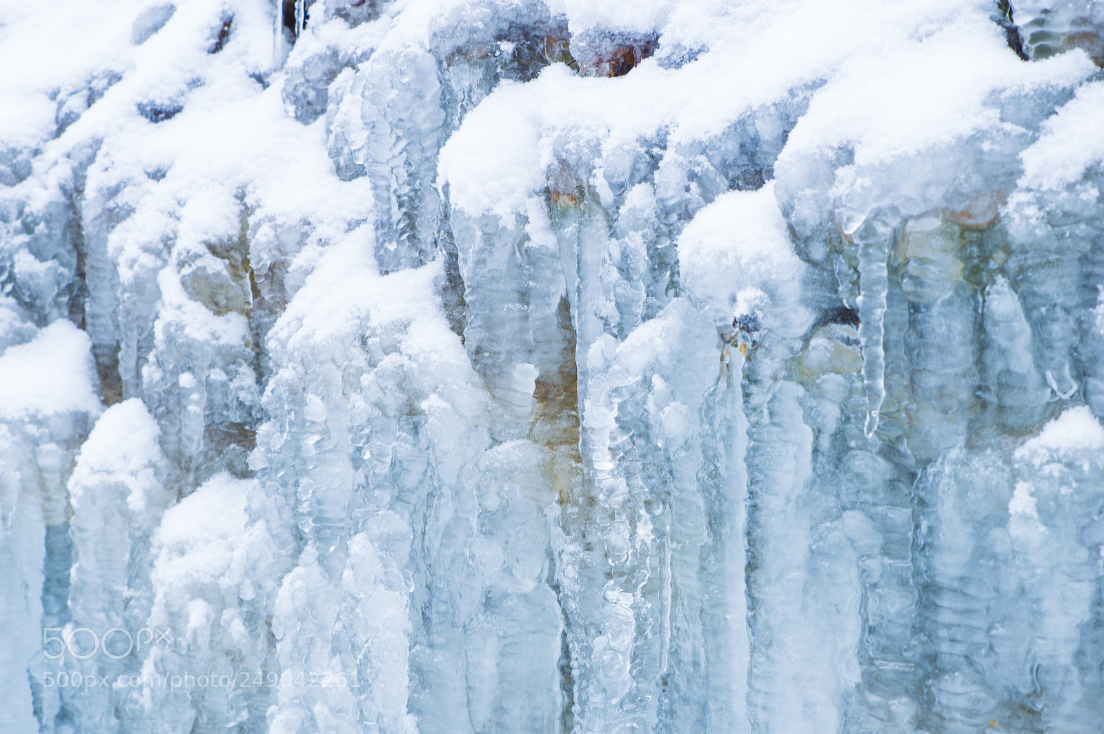Nikon D3200 sample photo. Ice and snow photography