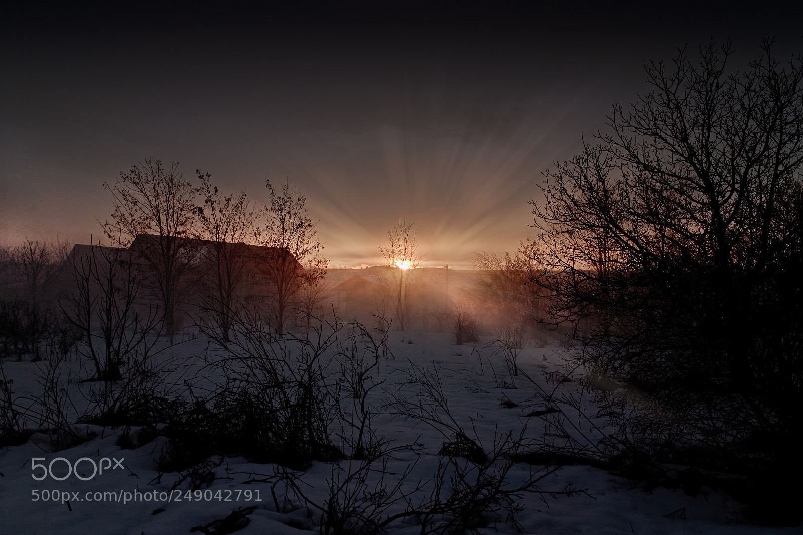 Canon EOS M sample photo. Winter sunset photography