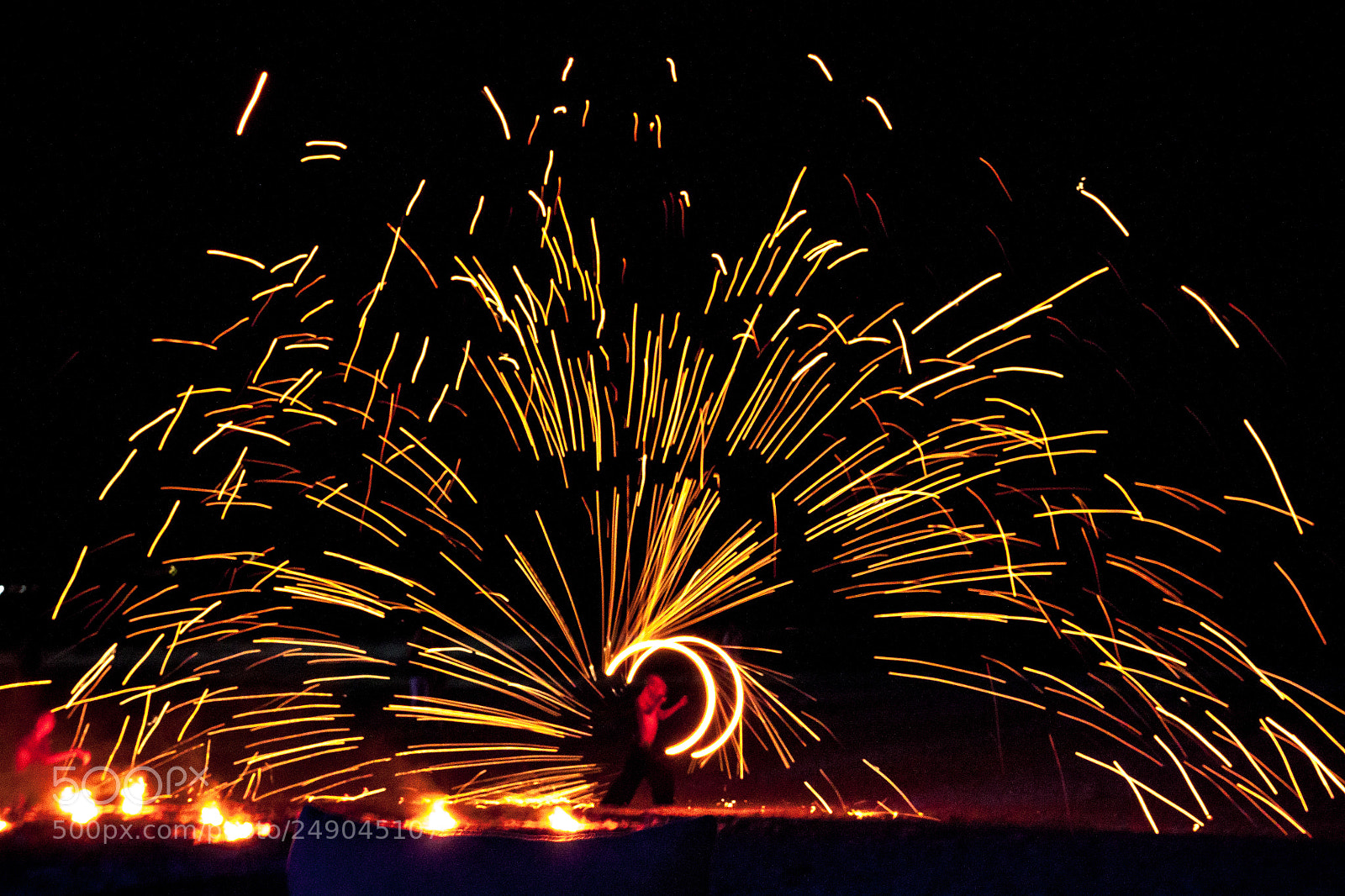 Canon EOS 500D (EOS Rebel T1i / EOS Kiss X3) sample photo. Patong fire show photography