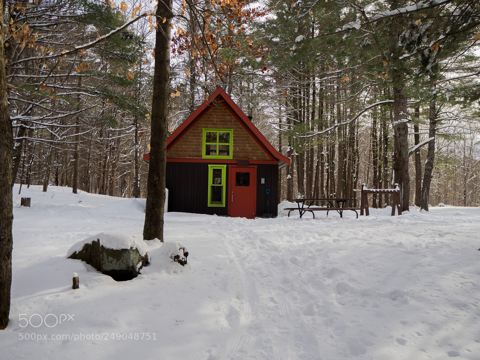 Olympus OM-D E-M10 II sample photo. Winter camping photography