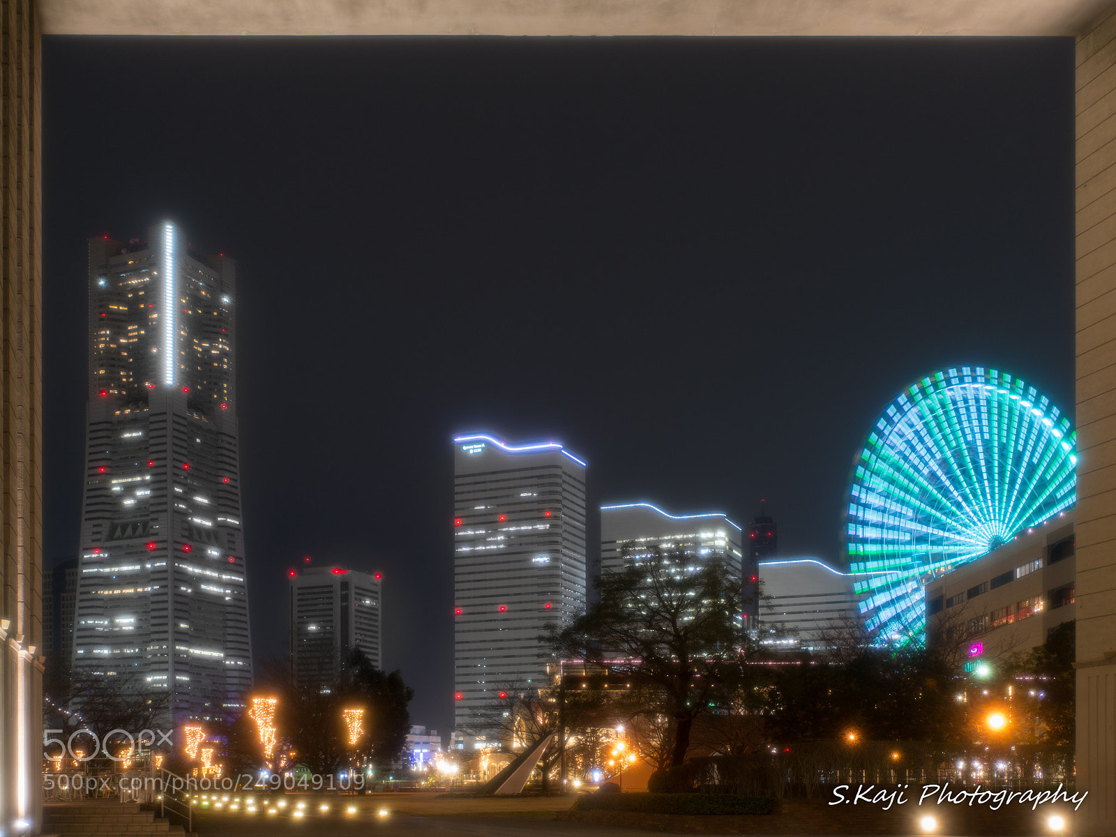 Nikon Df sample photo. Yokohama night view photography