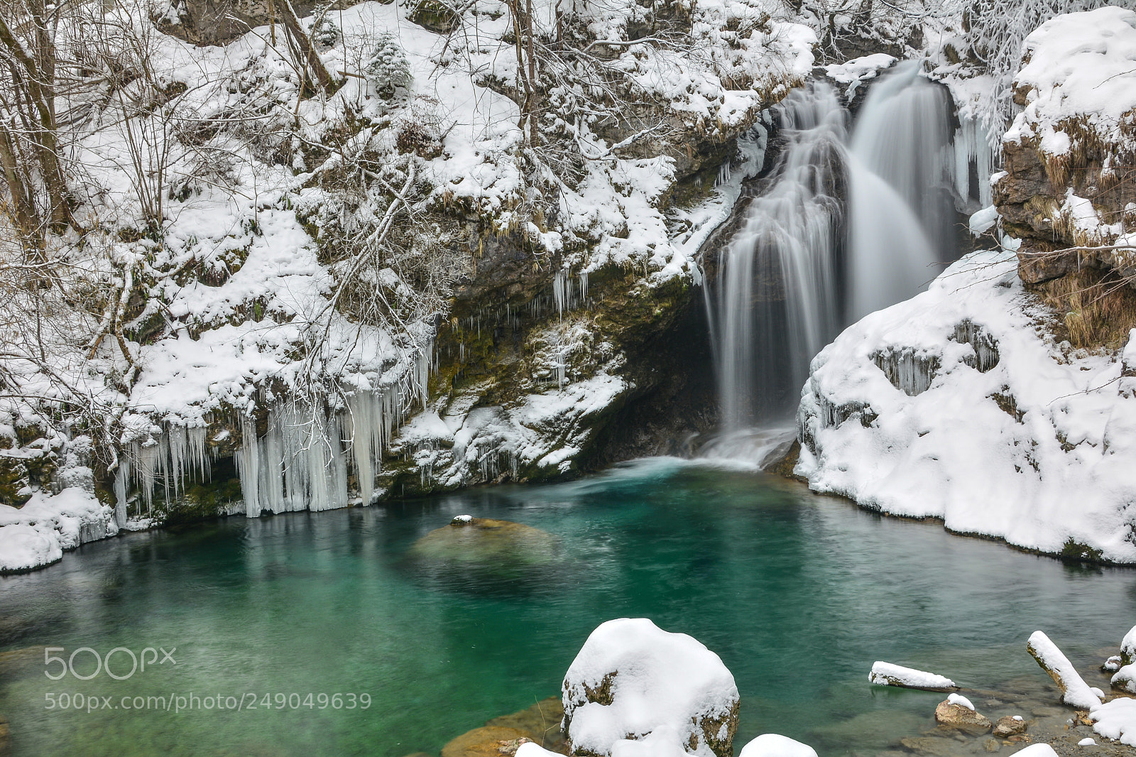 Nikon D7100 sample photo. Waterfall vintgarski šum photography