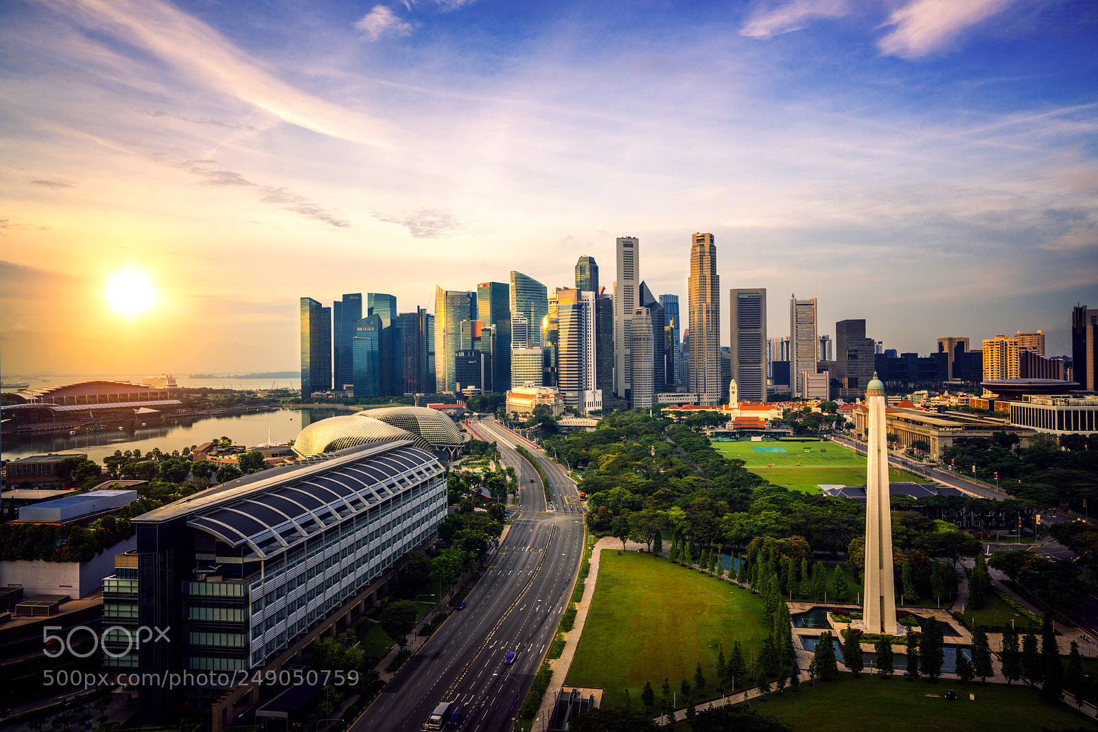 Sony a7R II sample photo. Cityscape of singapore city photography