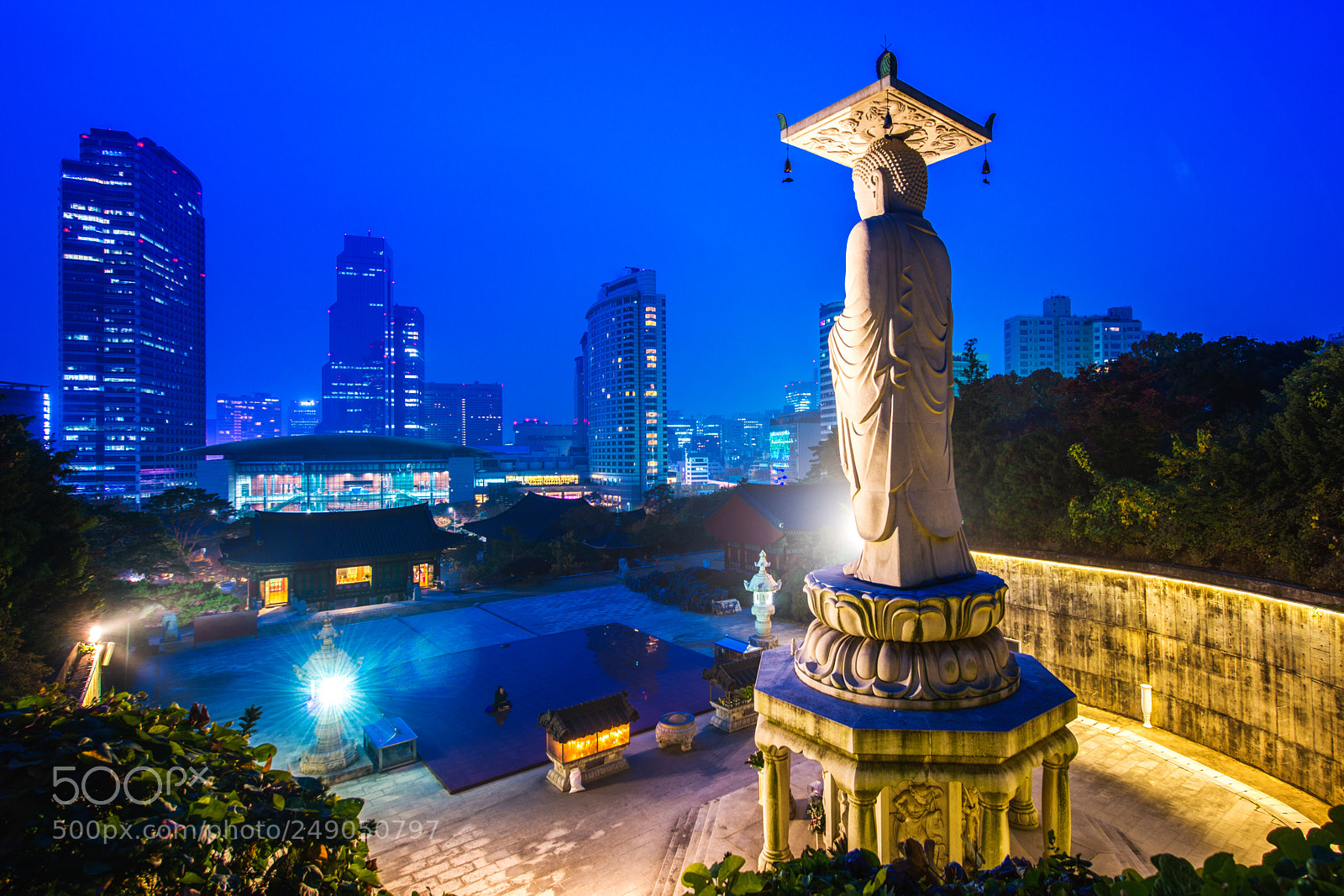 Nikon D800 sample photo. Bongeunsa temple photography