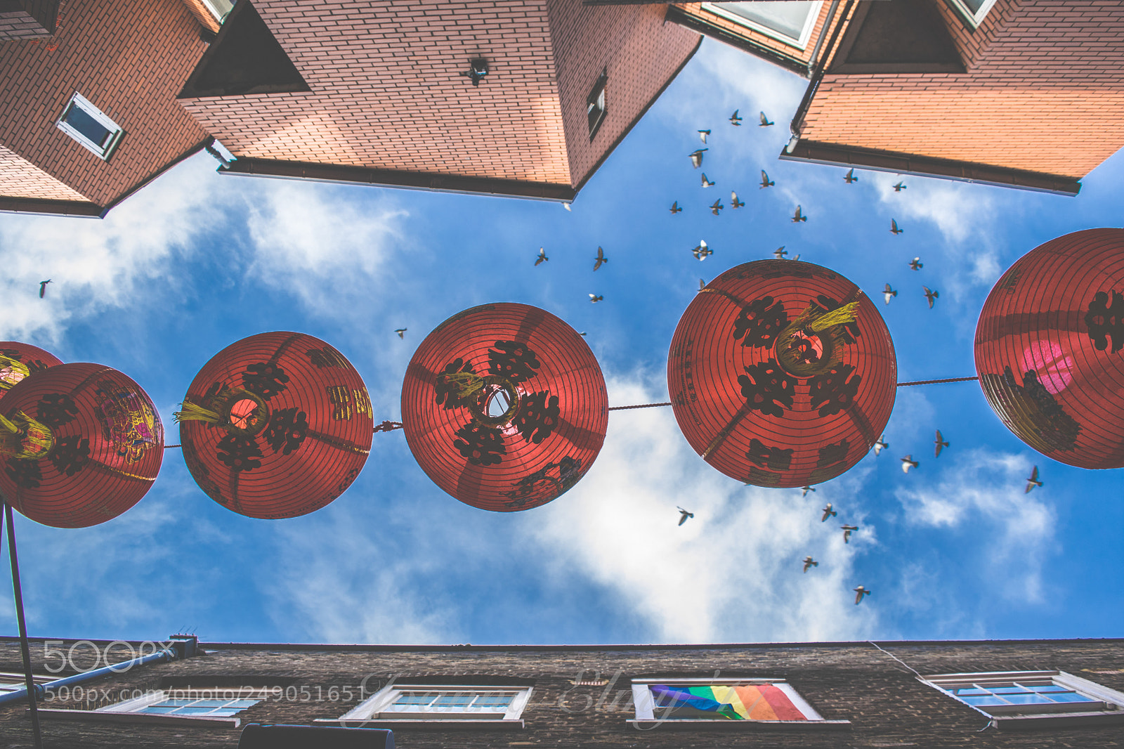 Nikon D3300 sample photo. Leicester square lanterns photography