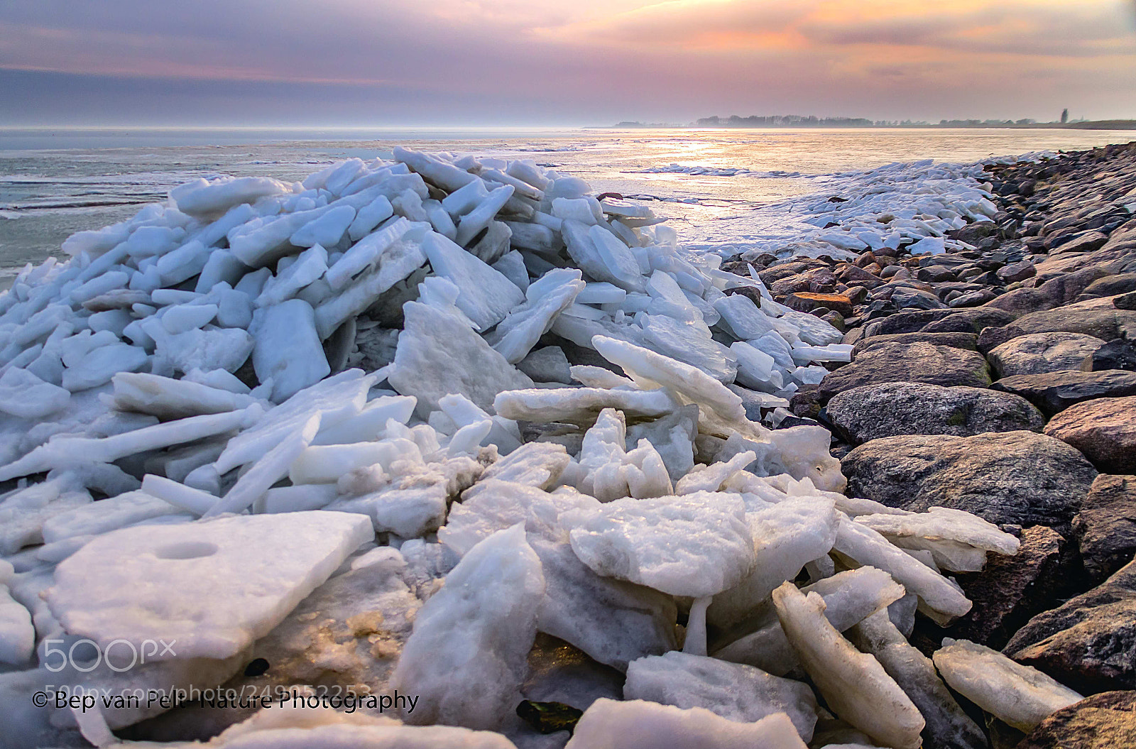 Nikon D500 sample photo. Icy markermeer and view photography