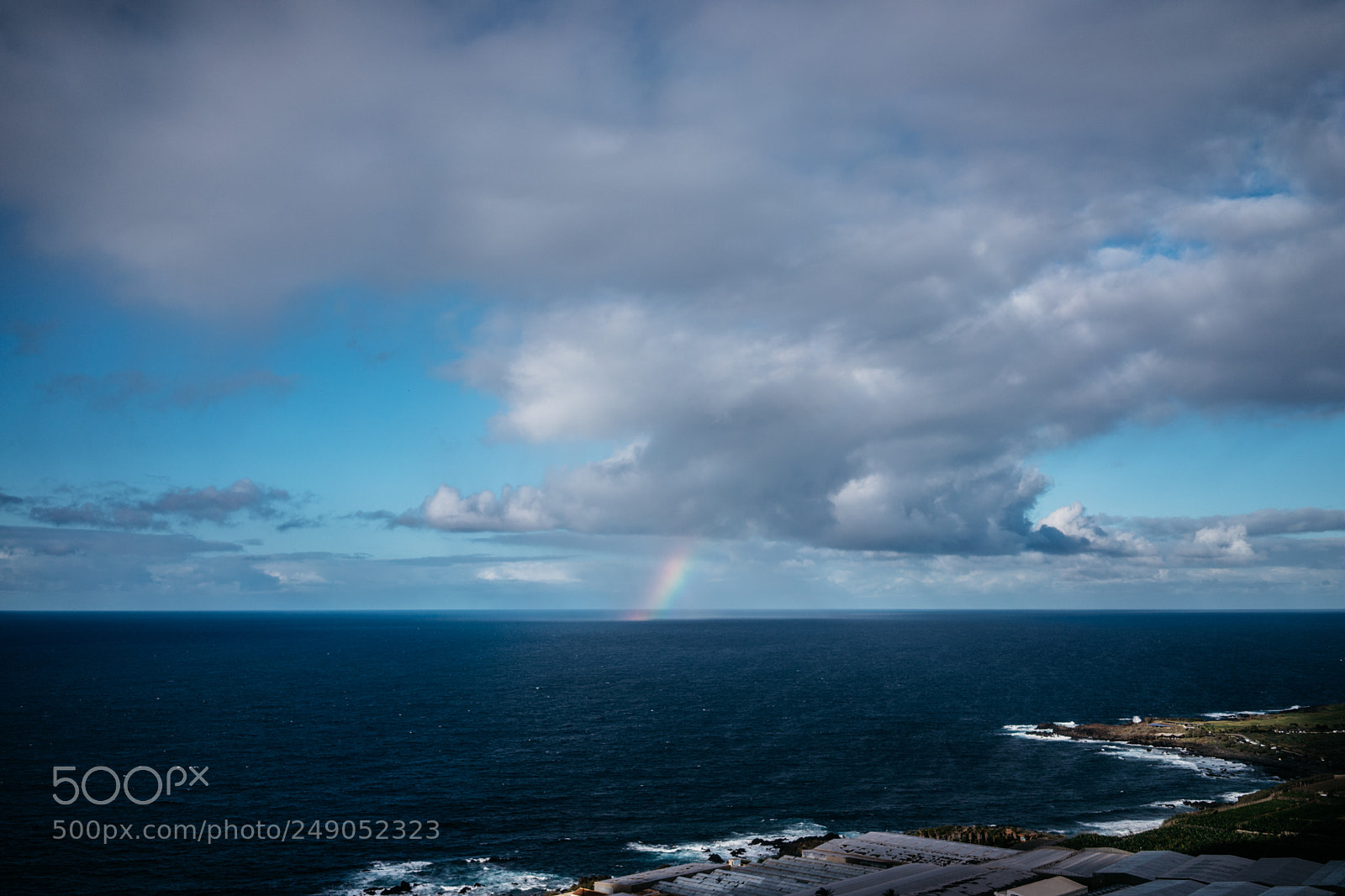 Sony a7 II sample photo. Rainbow at the ocean photography