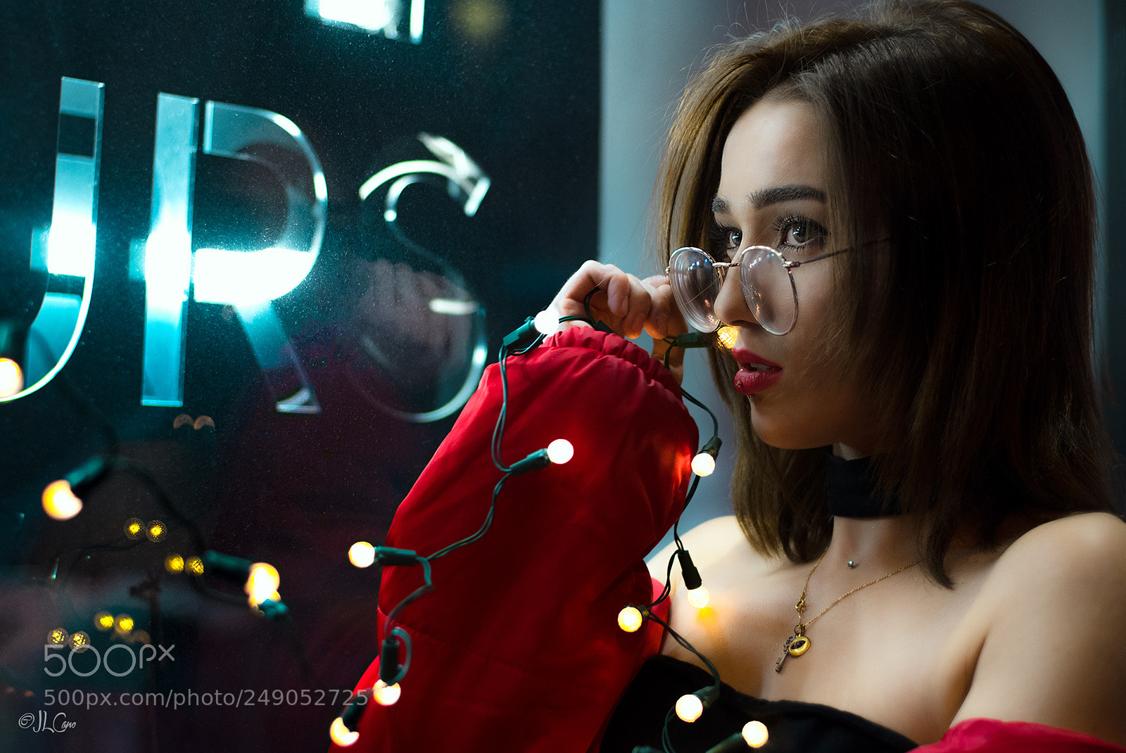 Nikon D500 sample photo. Portrait madrid night photography