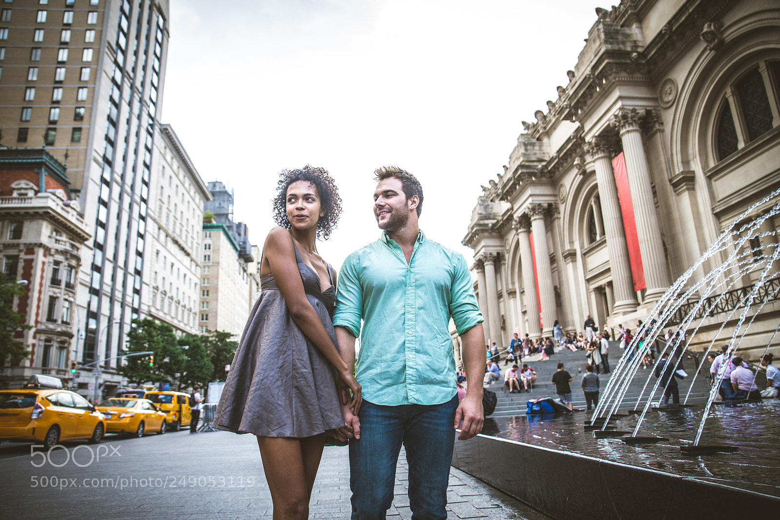 Nikon D610 sample photo. Couple walking in new photography