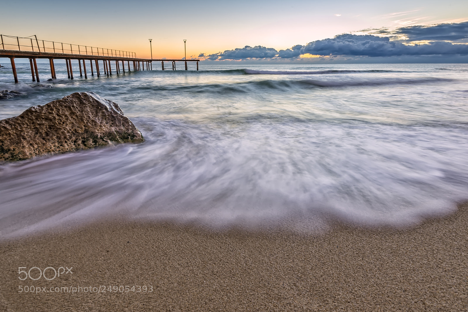 Nikon D600 sample photo. Motion blur waves photography