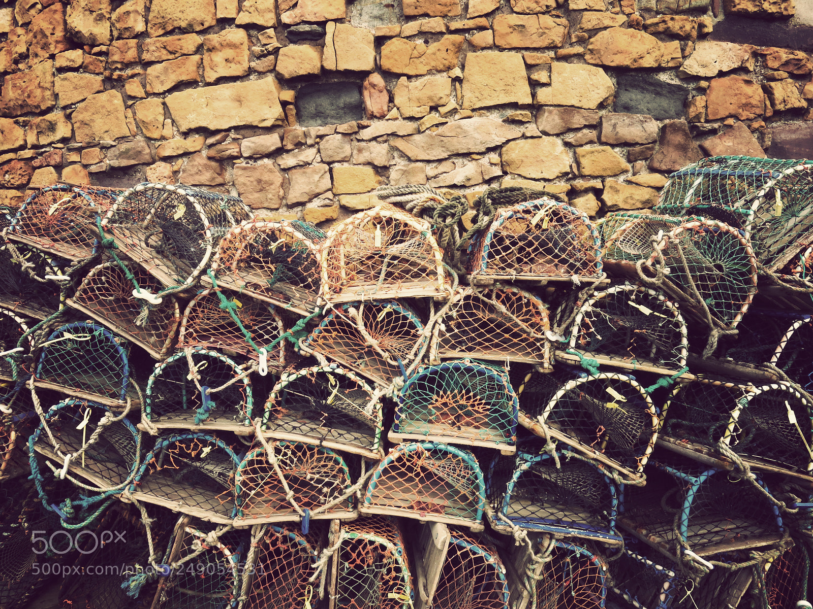 Canon PowerShot G15 sample photo. Lobster pots photography