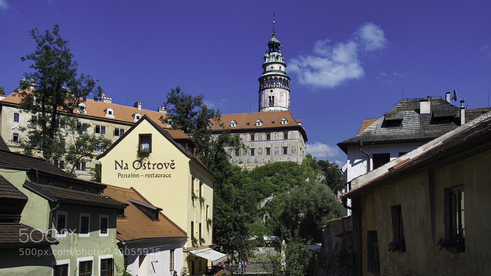 Nikon Df sample photo. Krumlov tower photography