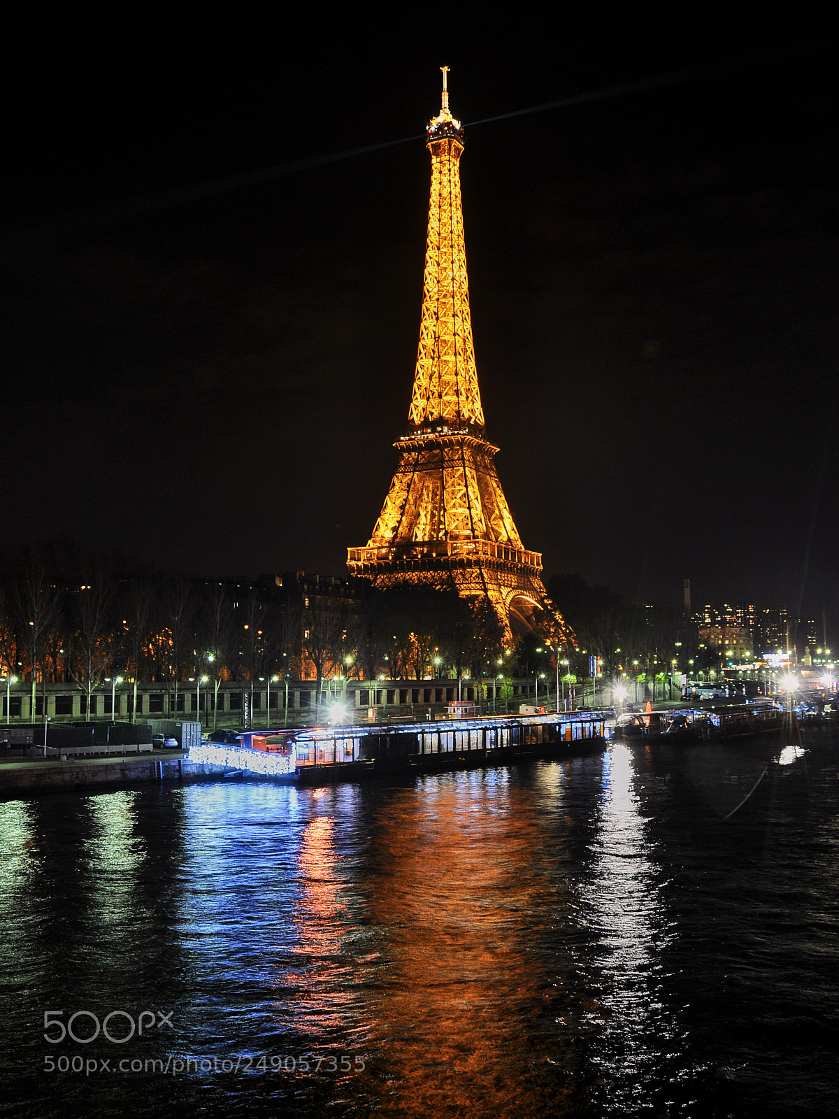 Nikon D5000 sample photo. Night tower photography