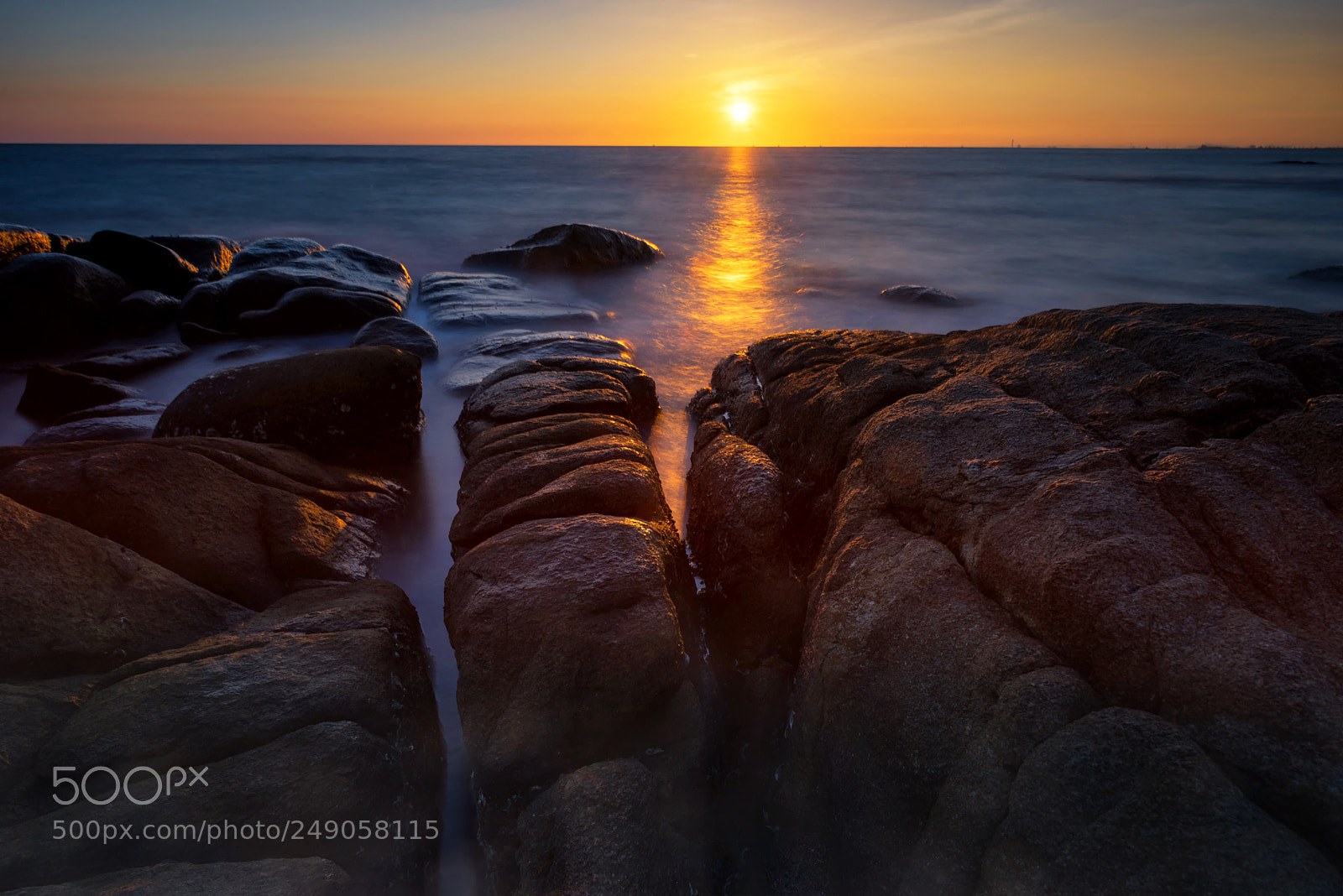 Nikon D810 sample photo. Seascape at sunset in photography