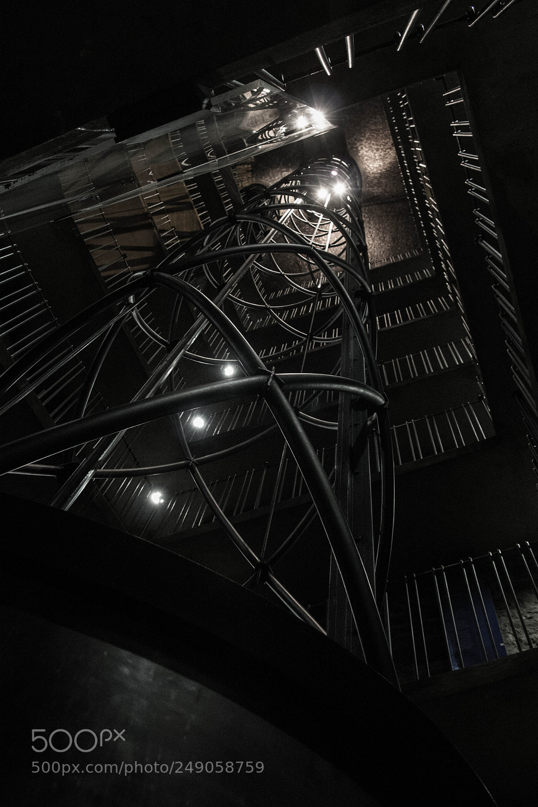 Canon EOS 600D (Rebel EOS T3i / EOS Kiss X5) sample photo. Clock tower stairs photography