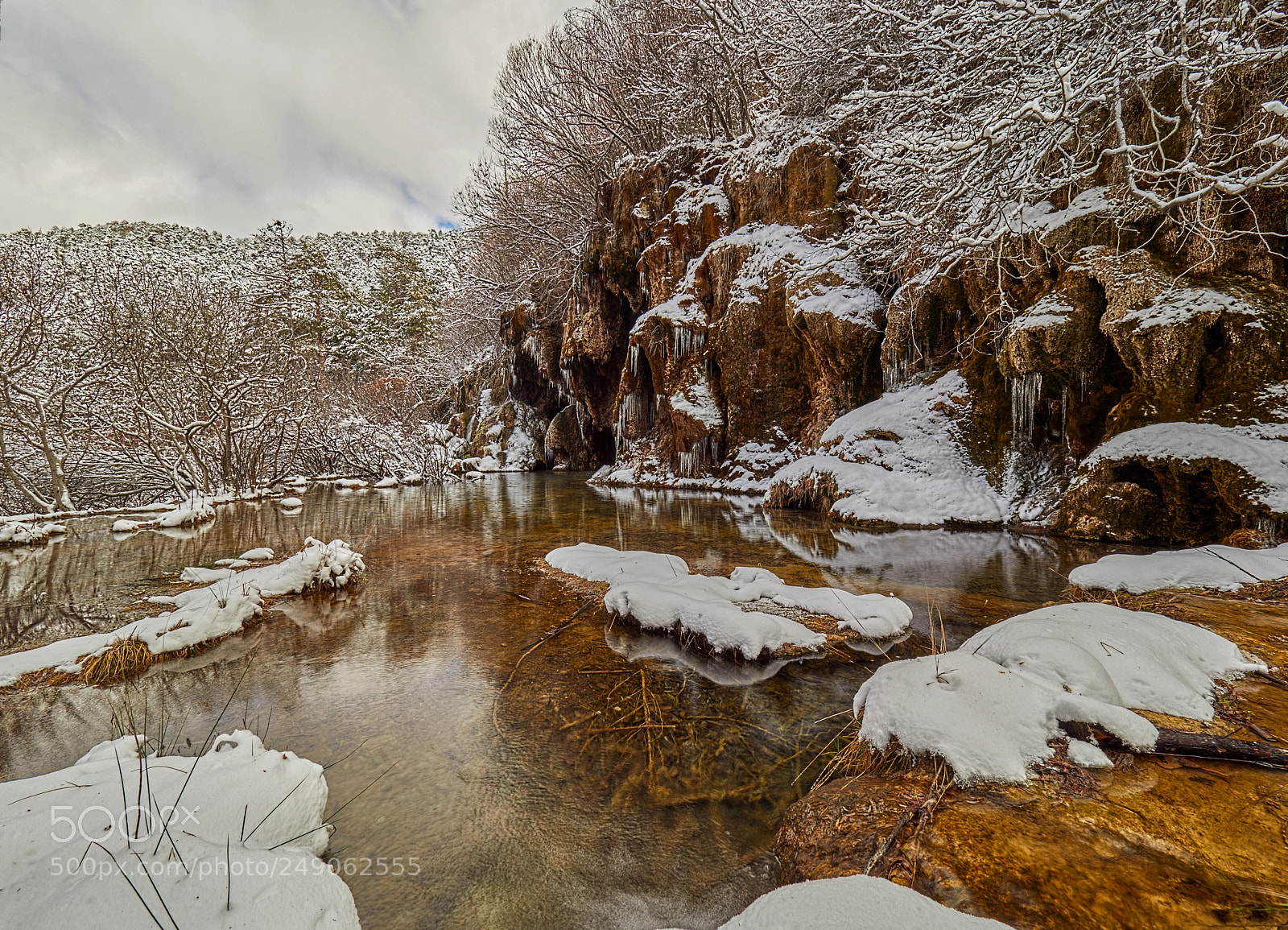 Olympus OM-D E-M1 Mark II sample photo. Snow & water photography